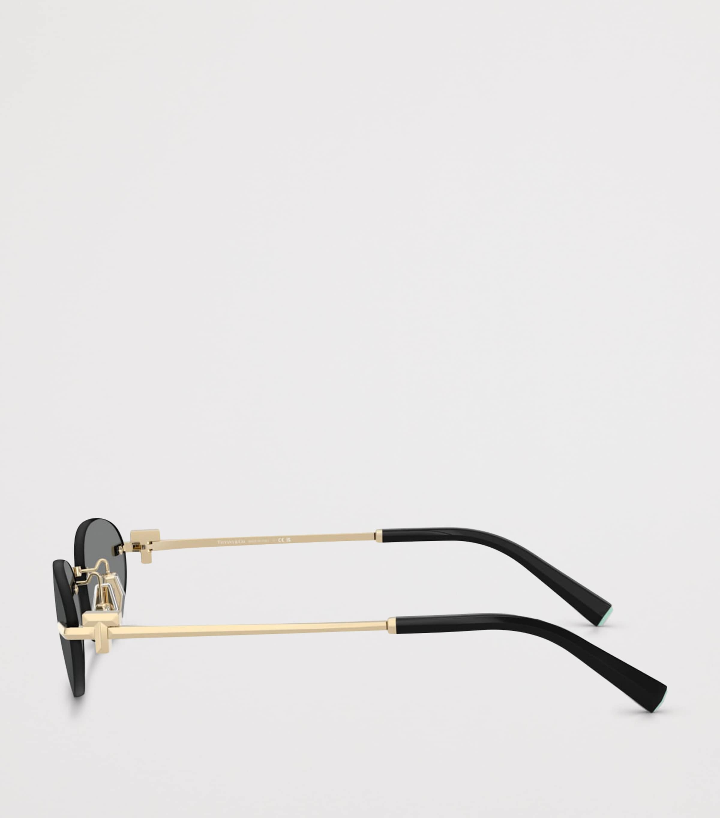 Tiffany & Co. Metal TF3119D Oval Sunglasses Gold Image 3