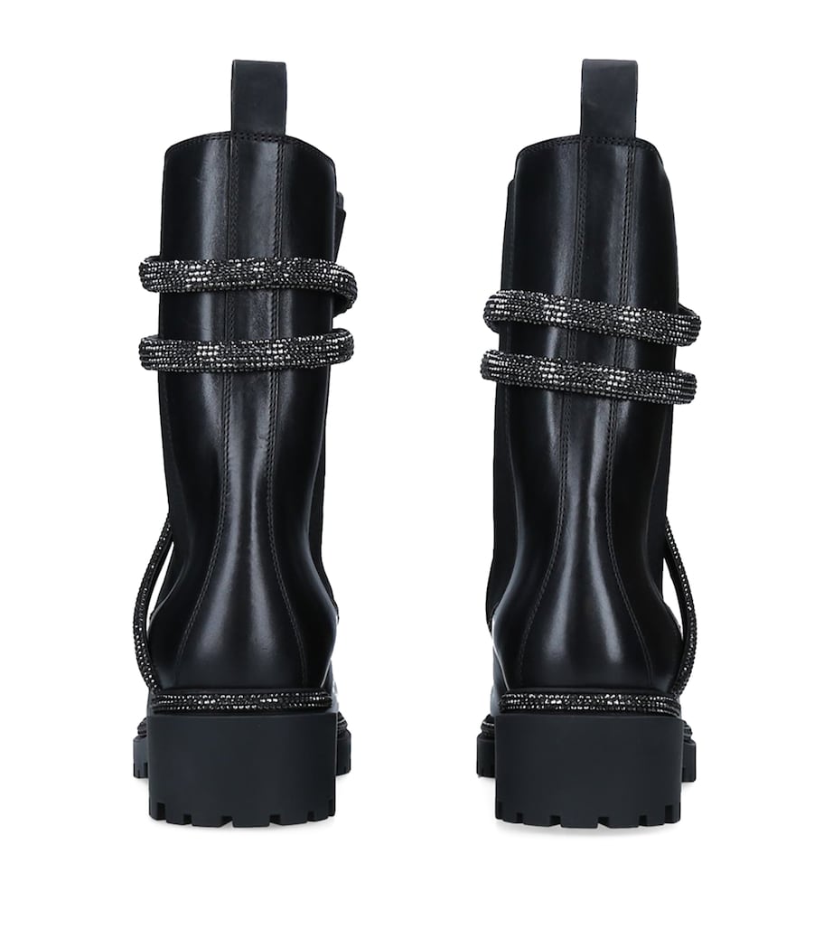 Leather Cleo Biker Boots 25 BLACK Image 2