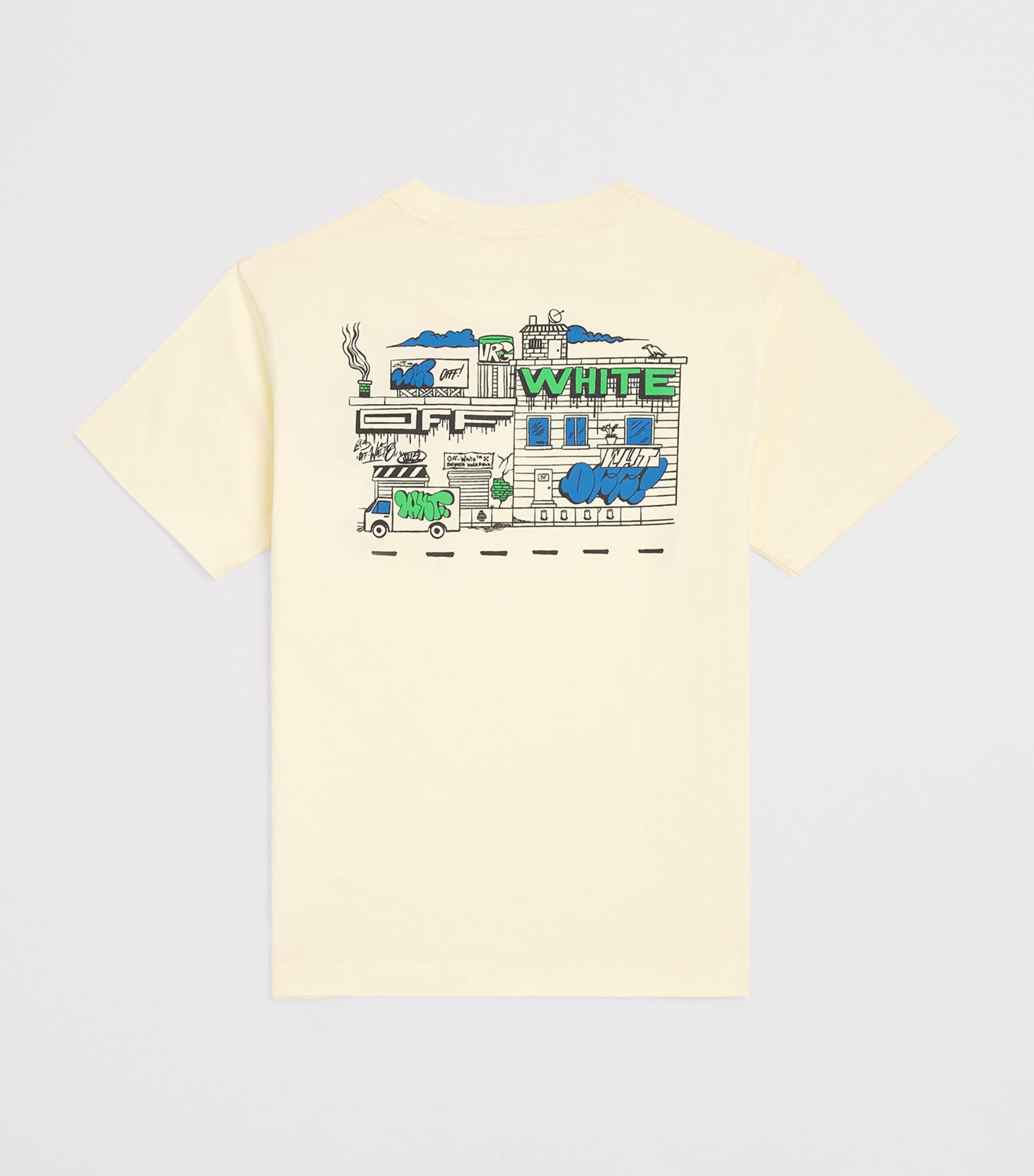 Cotton Graffiti Print T-Shirt (4-12+ Years) PEAR SORBET Image 2