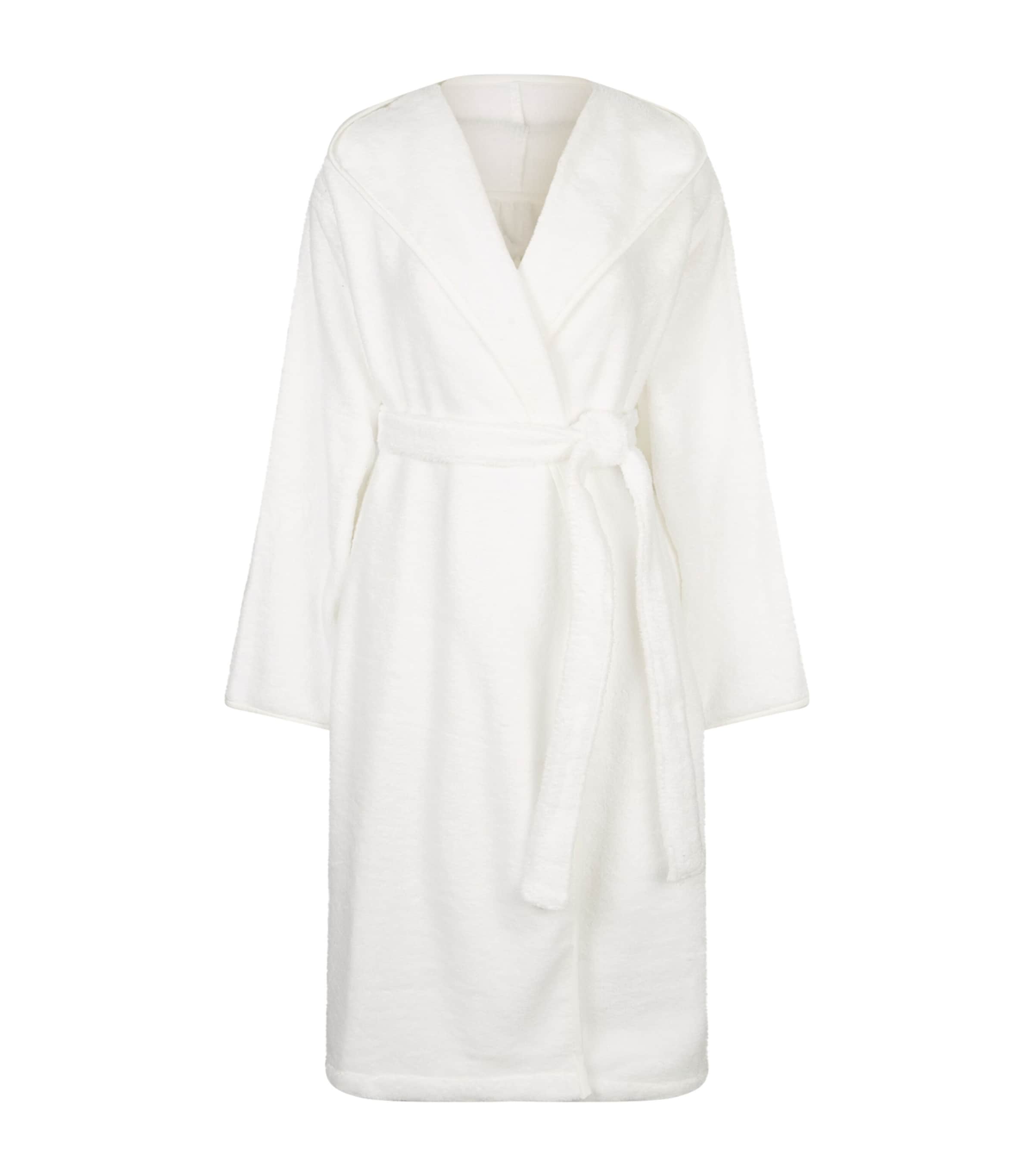 Uchino Zero Twist Hooded Bathrobe In White
