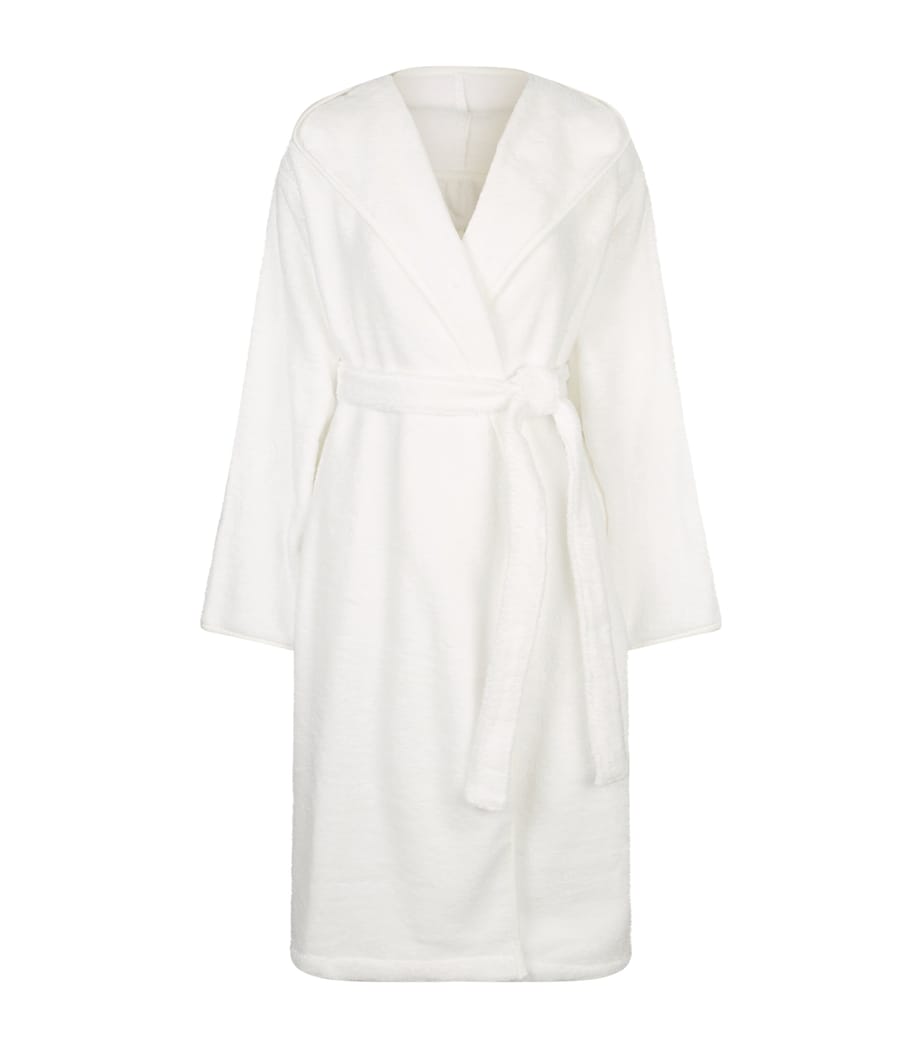 Zero Twist Hooded Bathrobe (Extra Large) WHITE Image 1