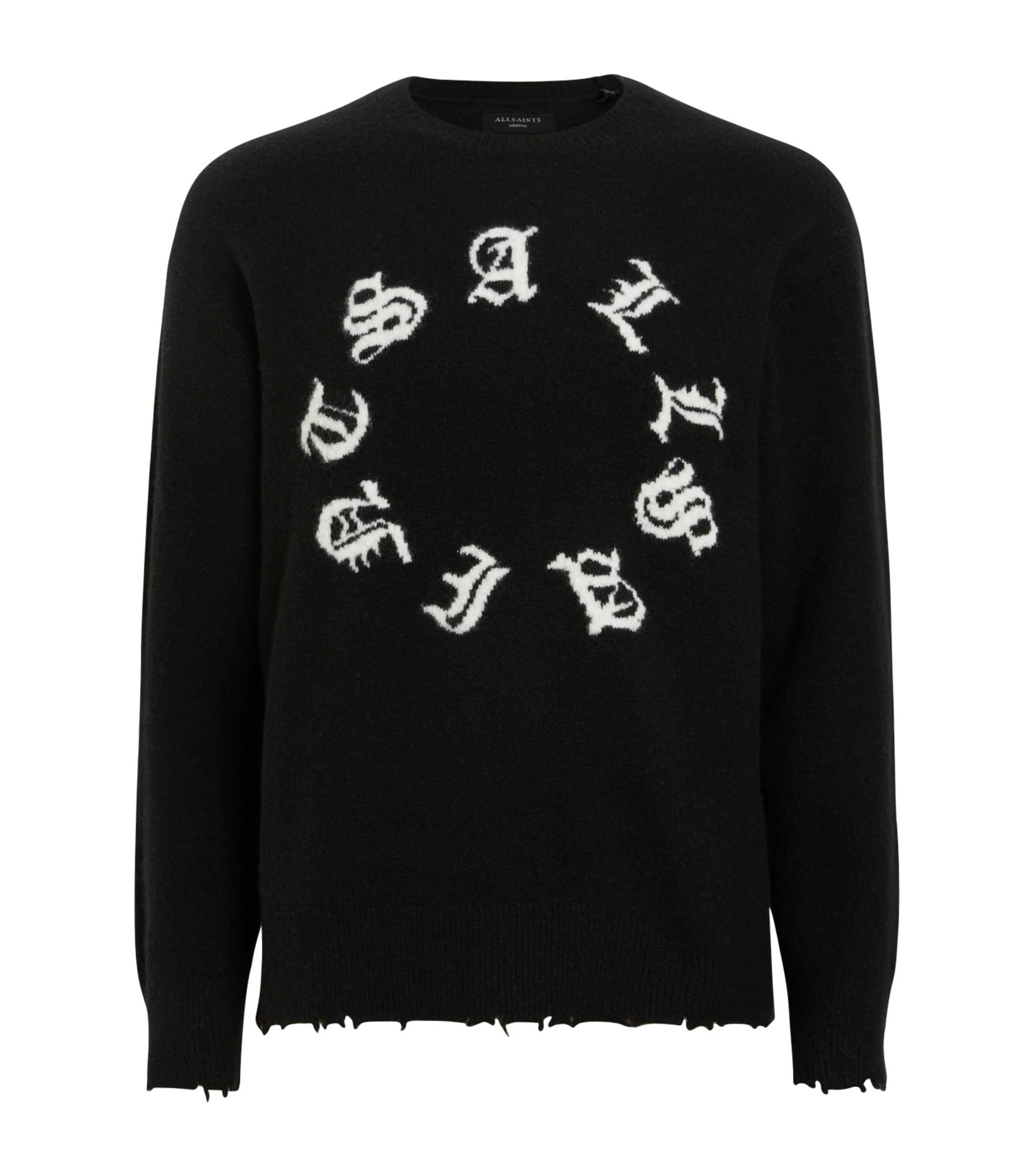 ALLSAINTS SCRIPTURE CREW-NECK SWEATER