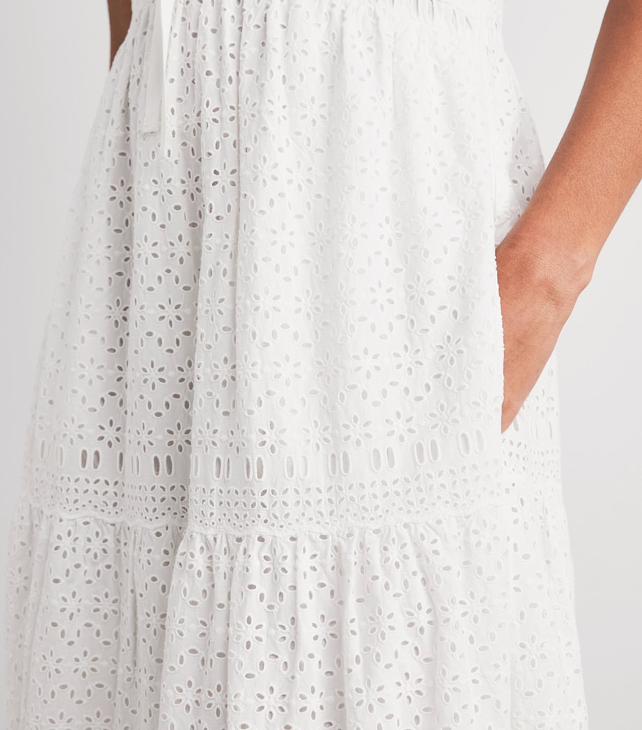 Ulla Johnson Womens Broderie Anglaise Constance Maxi Dress Pristine Image 5