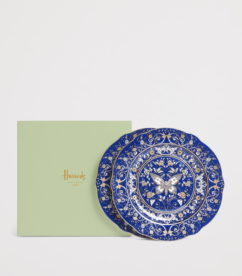 Harrods Bone China Butterfly Dessert Plate (Set of 2) Image 2