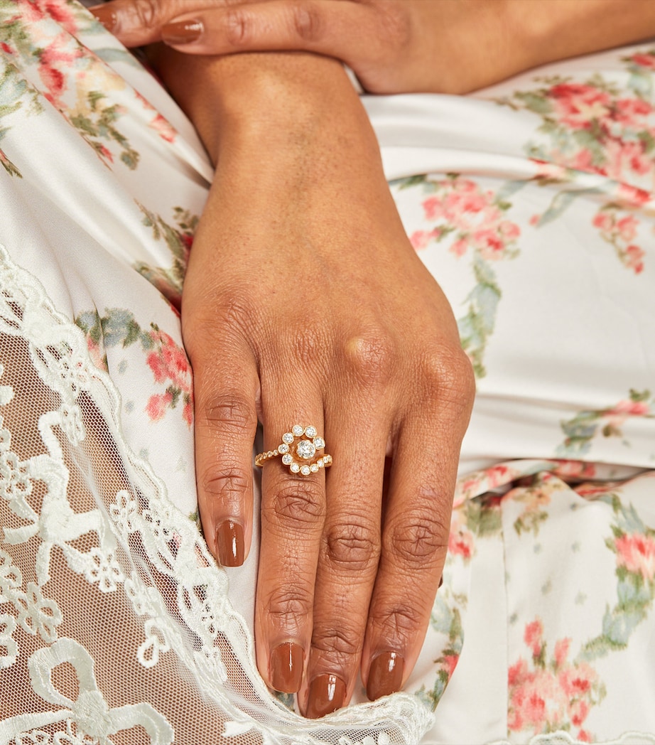 Yellow Gold and Diamond Escargot Ring YELLOW GOLD Image 5