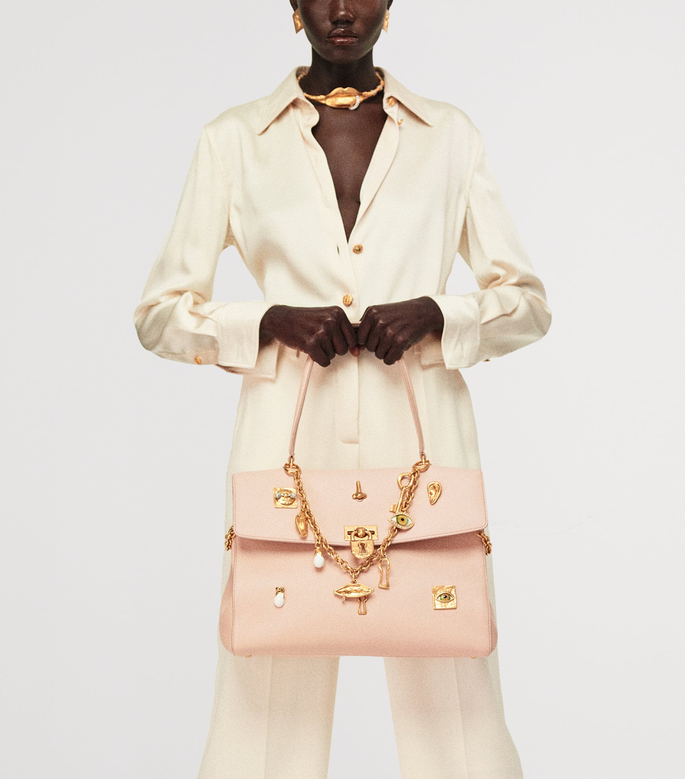 Lambskin Bijoux Secret Shoulder Bag 440 BLUSH PINK Image 3