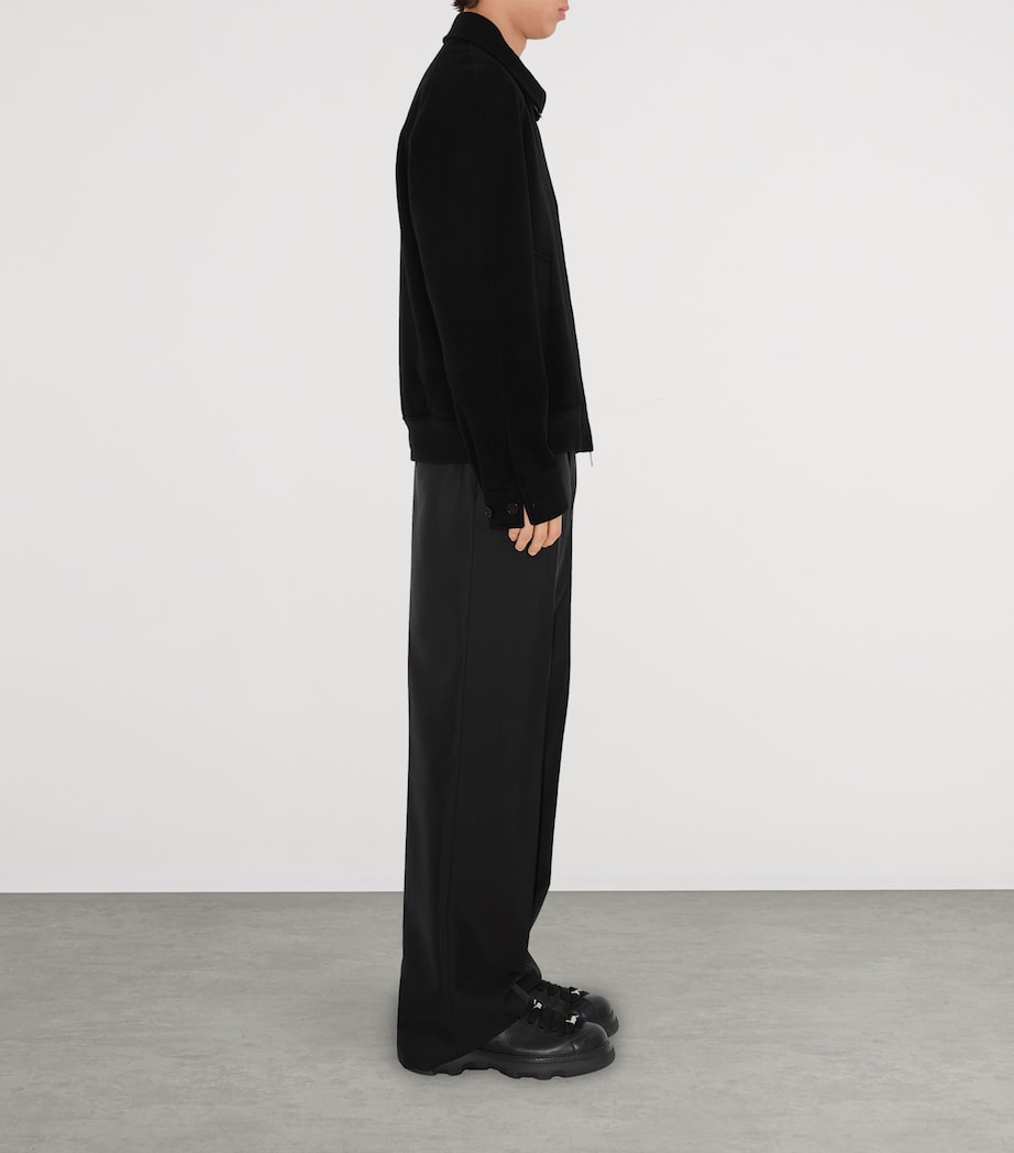 Cashmere Harrington Jacket BLACK Image 3