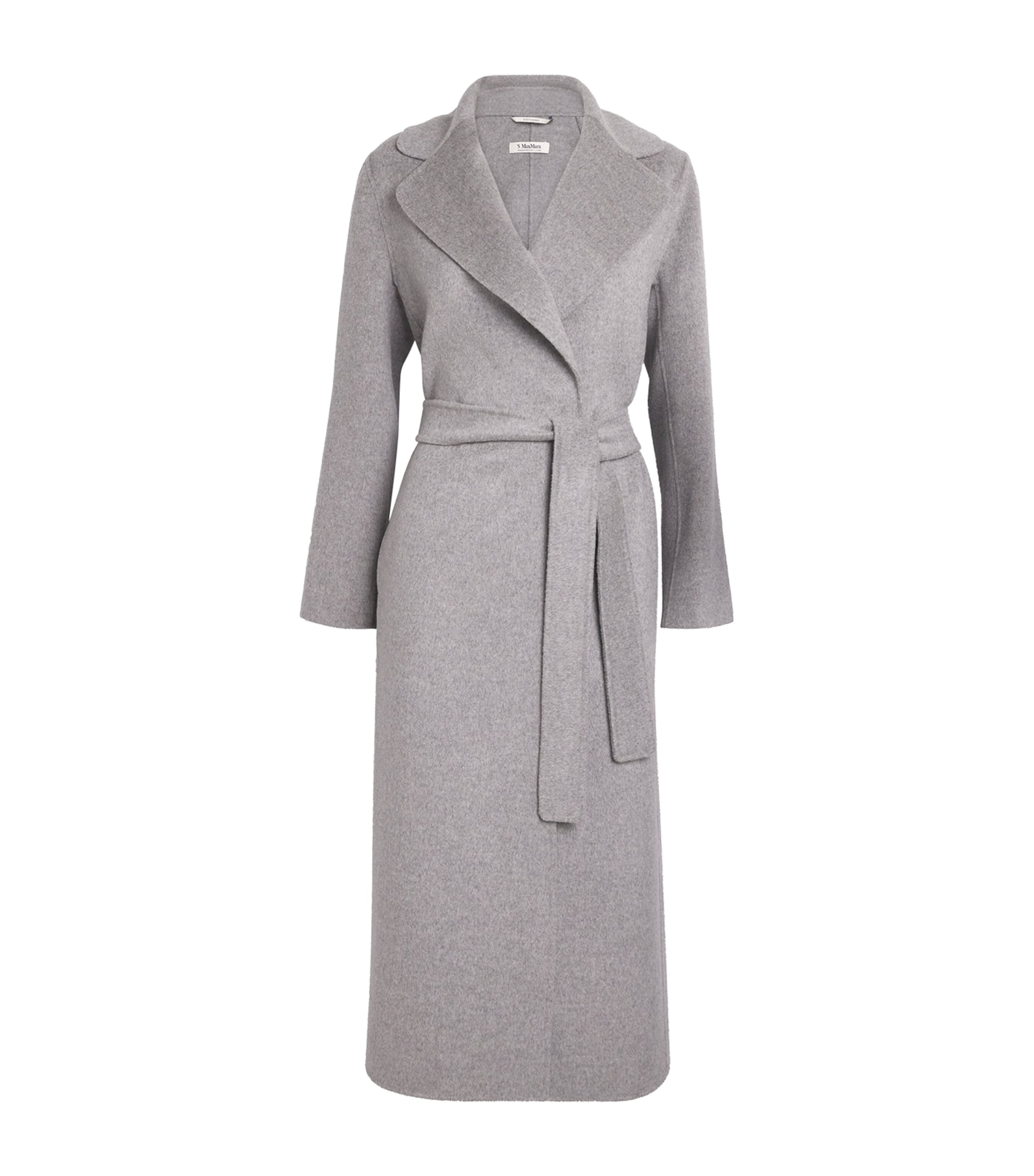 Max Mara Virgin Wool-cashmere Coat In Gray