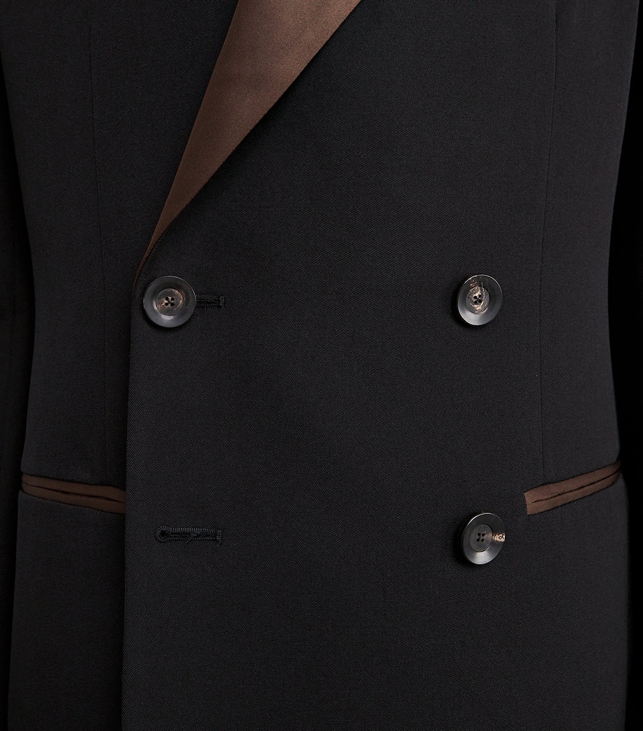 Wales Bonner Mens Wool Rise Tuxedo Jacket Black Image 6