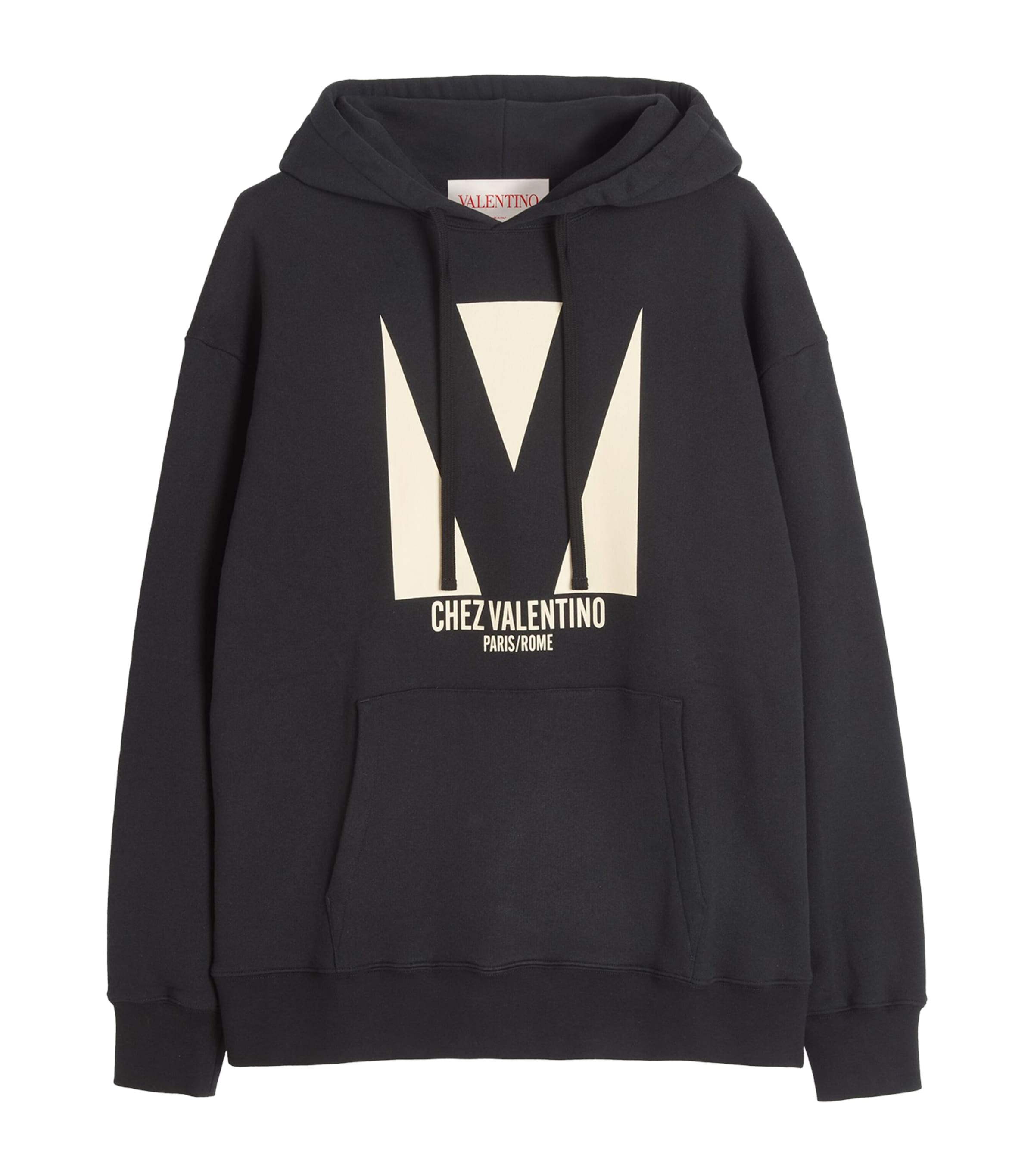 CHEZ VALENTINOオーバーサイズフーディー Valentino Cotton Chez Valentino Hoodie | Harrods US