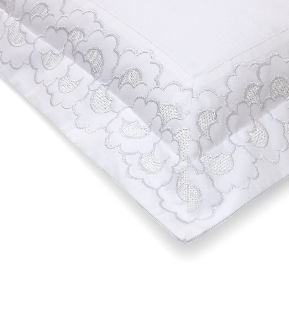 Festons King Oxford Pillowcase (54cm x 94cm) BLANC Image 4
