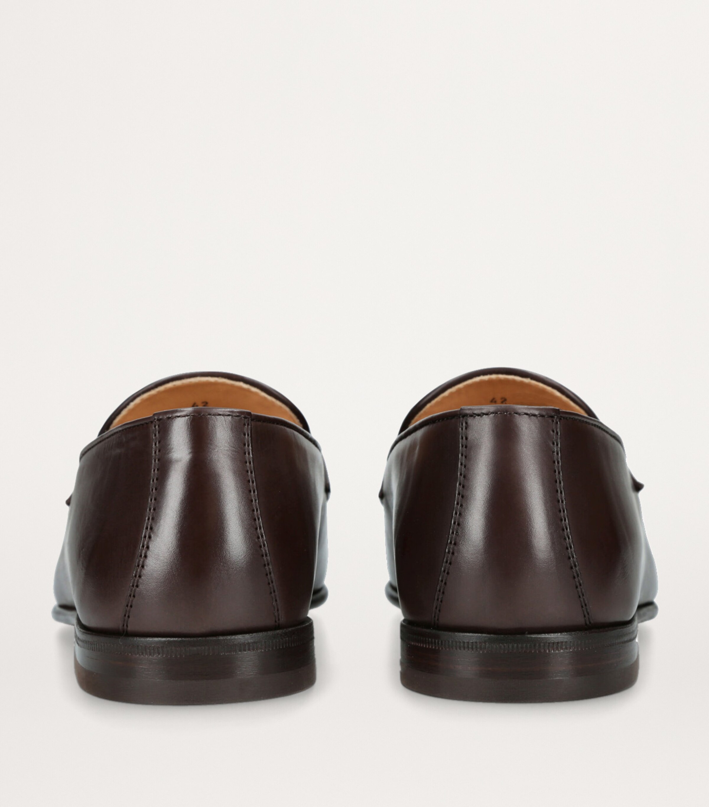 Leather Buckle Loafers DARK BROWN Image 2