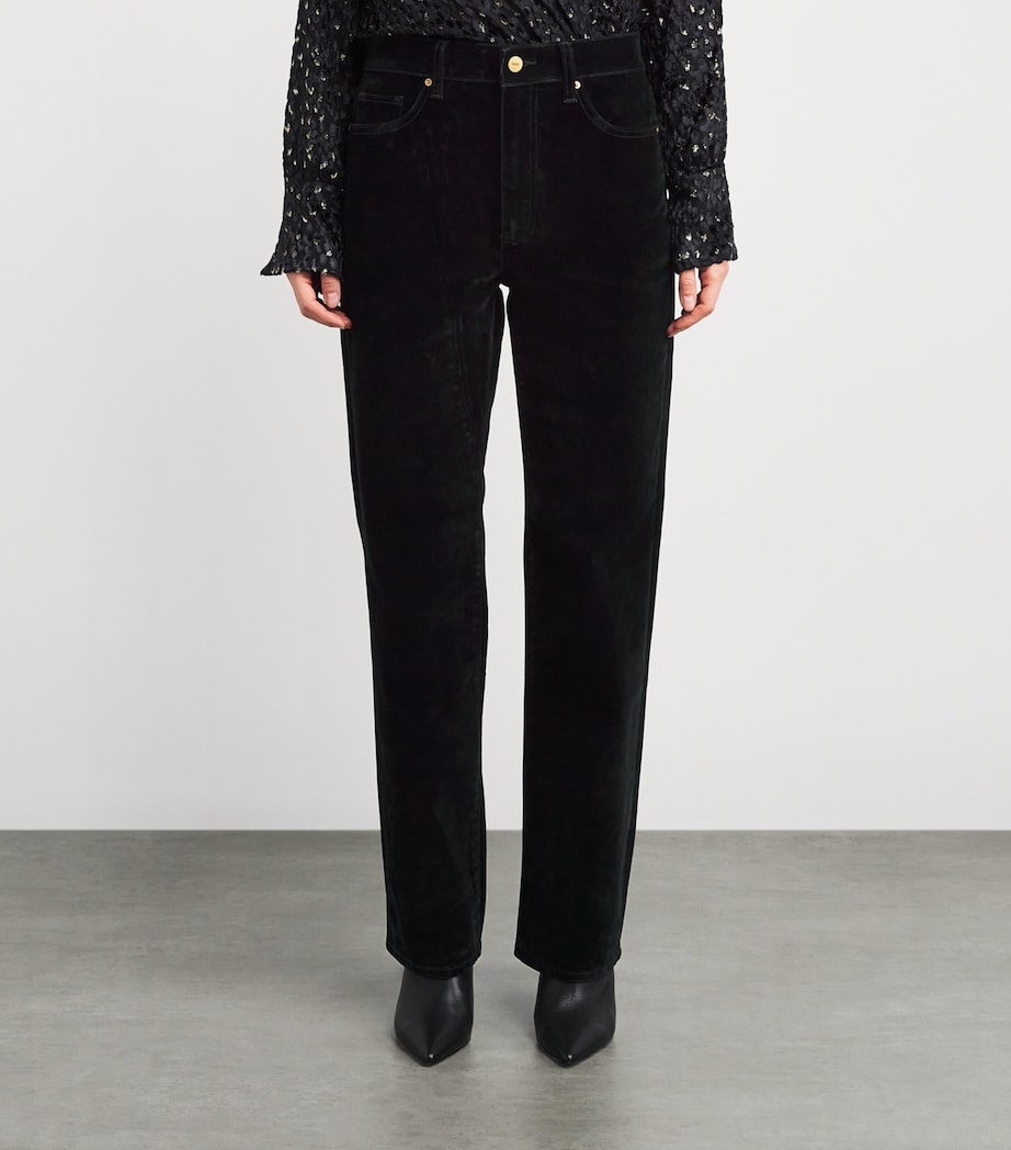 Velvet Stevie High-Rise Straight Jeans ONYX RICH VELVET Image 3