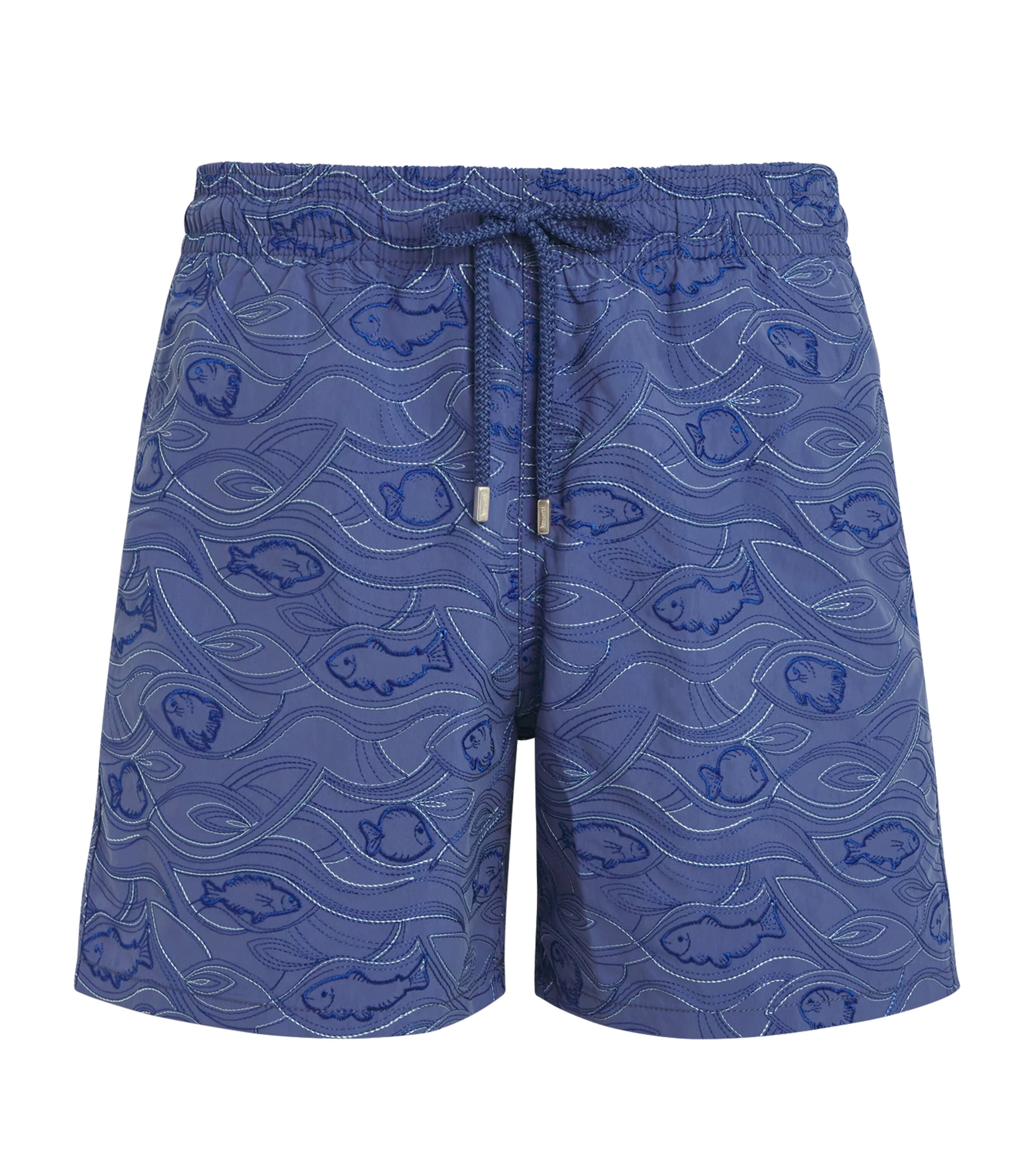 Vilebrequin Aquarium Embroidered Mistral Swim Shorts | Men Clothing | Swimwear | Designers | Vilebrequin