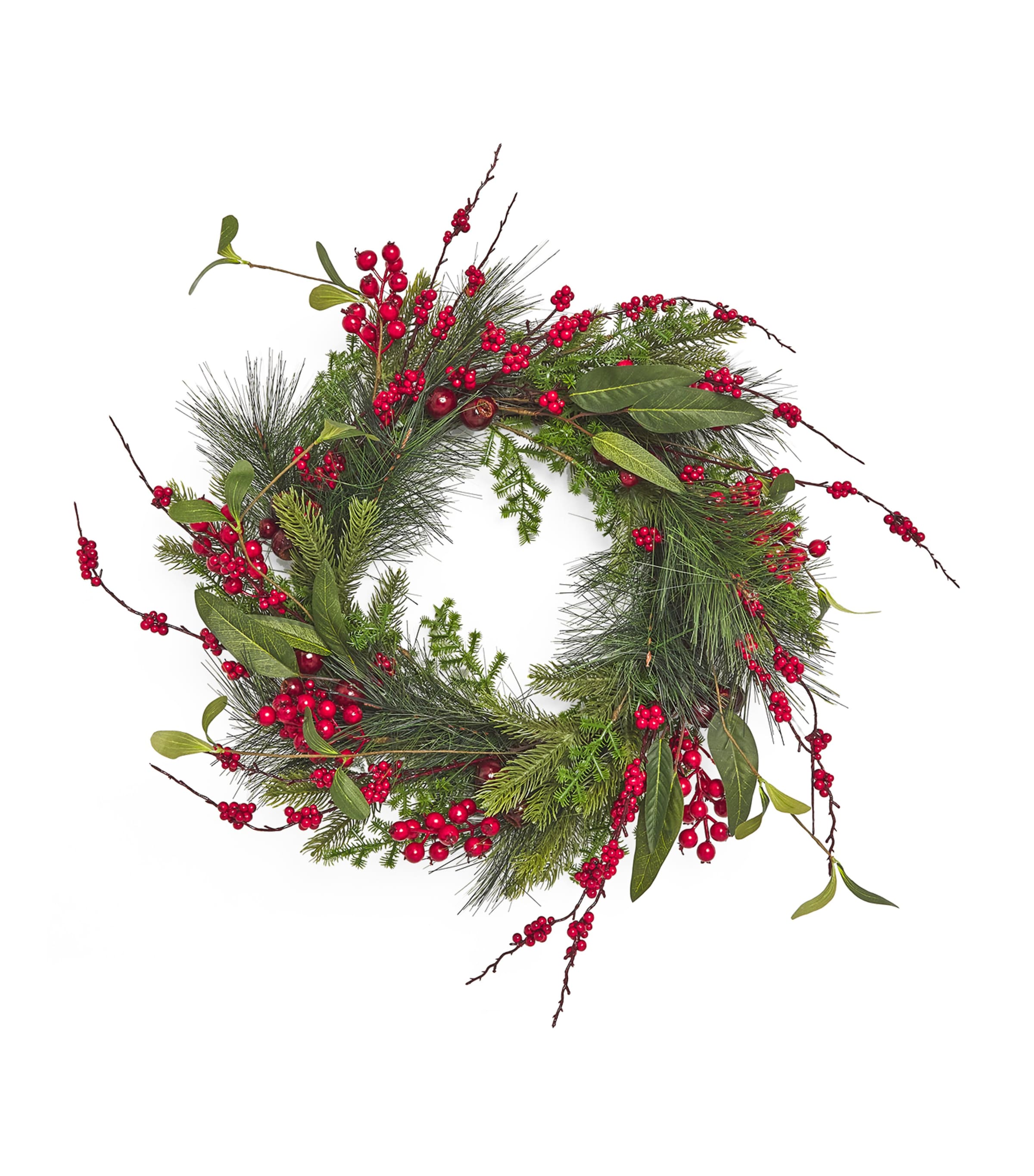 Shop Gisela Graham Pomegranate And Fir Cones Wreath