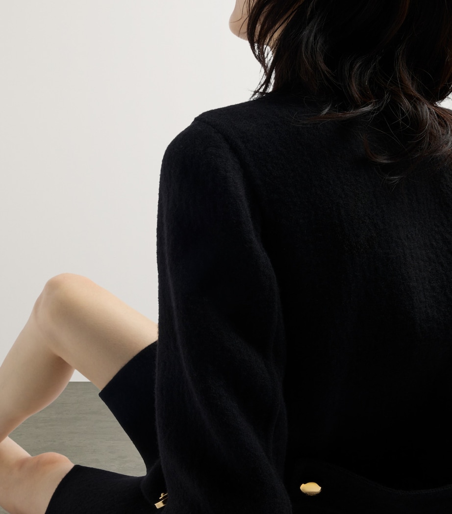 Wool-Blend Satefy Pin Mini Skirt F0002 Image 3