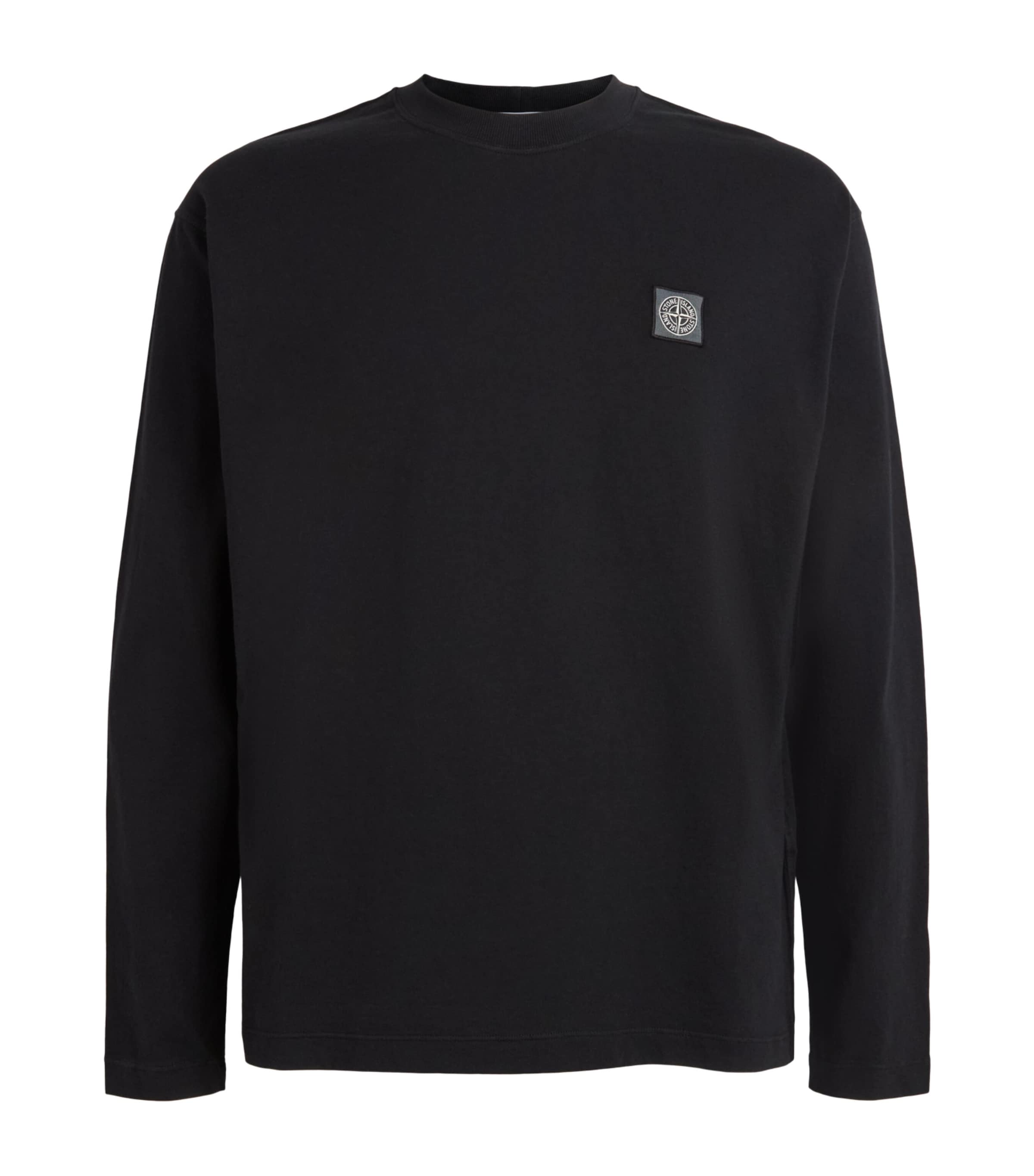 Stone Island Mens Compass Slim Long-Sleeve T-Shirt Image 1