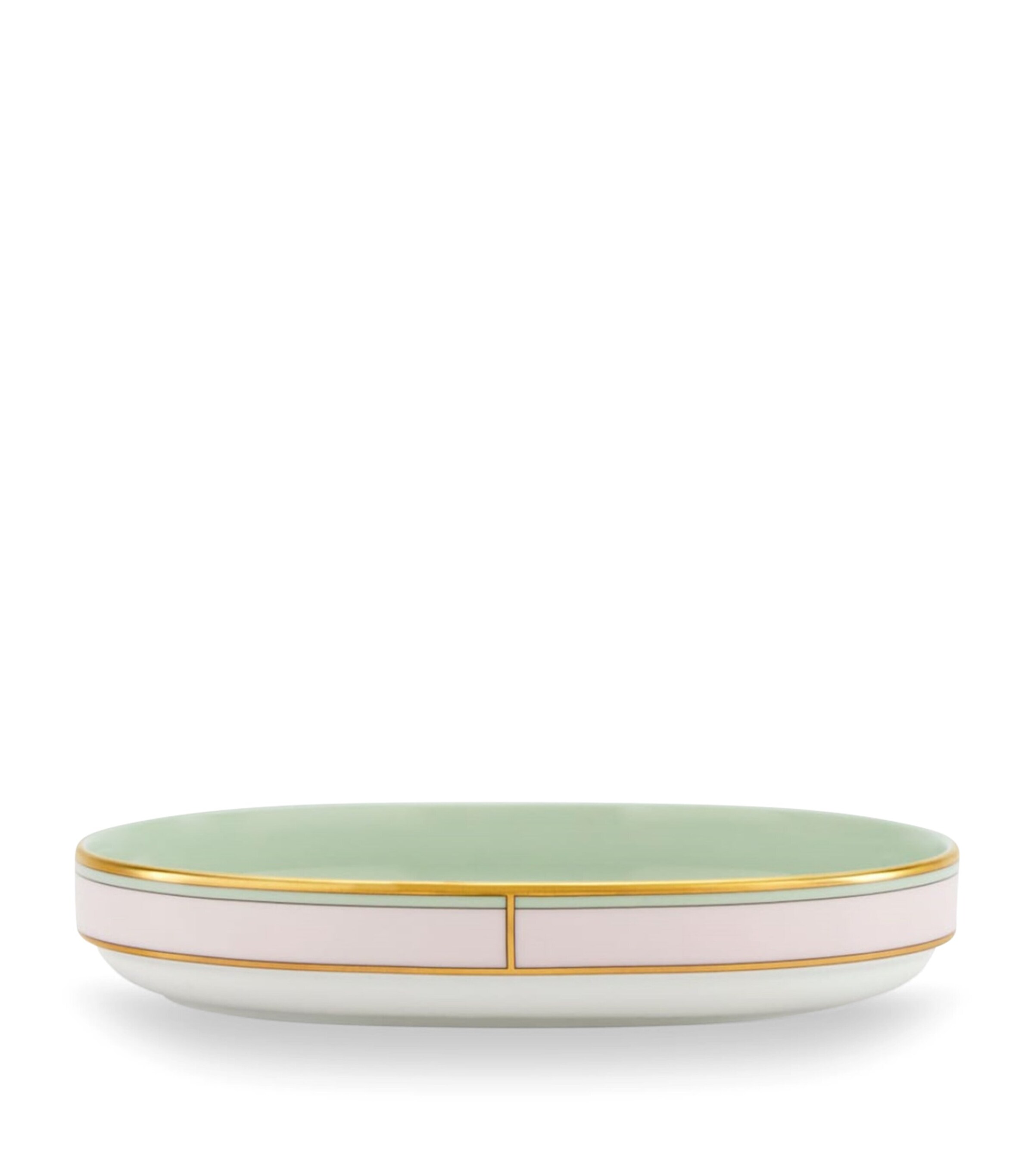 GINORI 1735 Porcelain Colonna Diva Verde Pickle Dish (21.5cm) Image 2