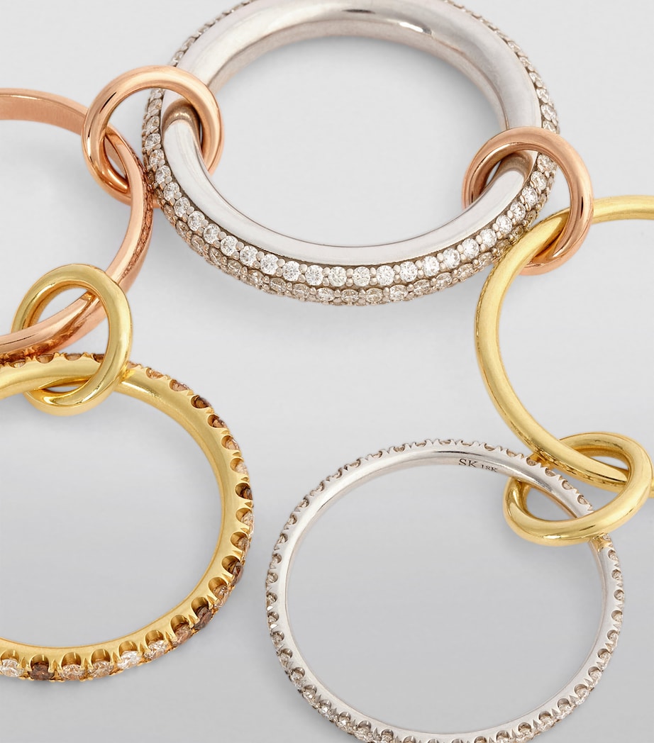 Mixed Gold and Diamond Leo Ring MIXED GOLD Image 3