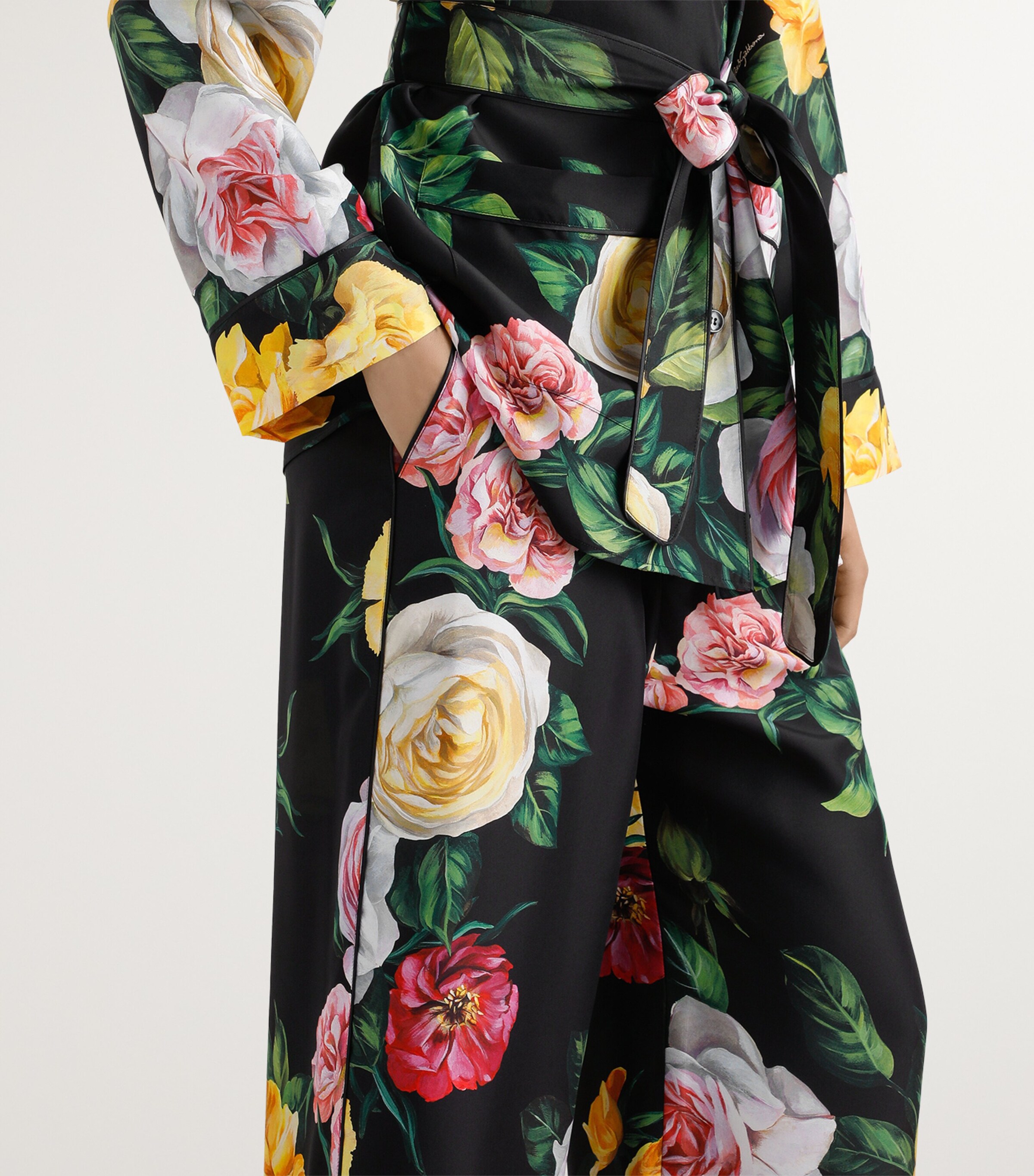 Silk Floral Trousers HN5IY-PEONIE/ROSE F. Image 3