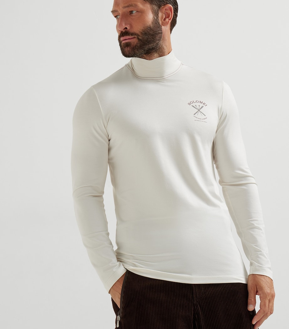 Silk High-Neck Sweater C8238 Image 2