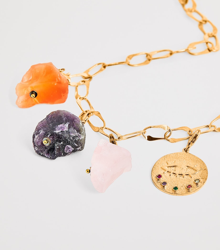 Gold-Plated Selini Charm Necklace GOLD Image 3