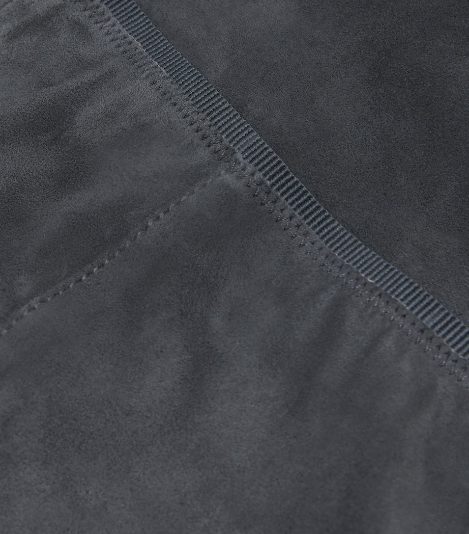 Suede Nicole Mini Skirt SMOKE Image 5