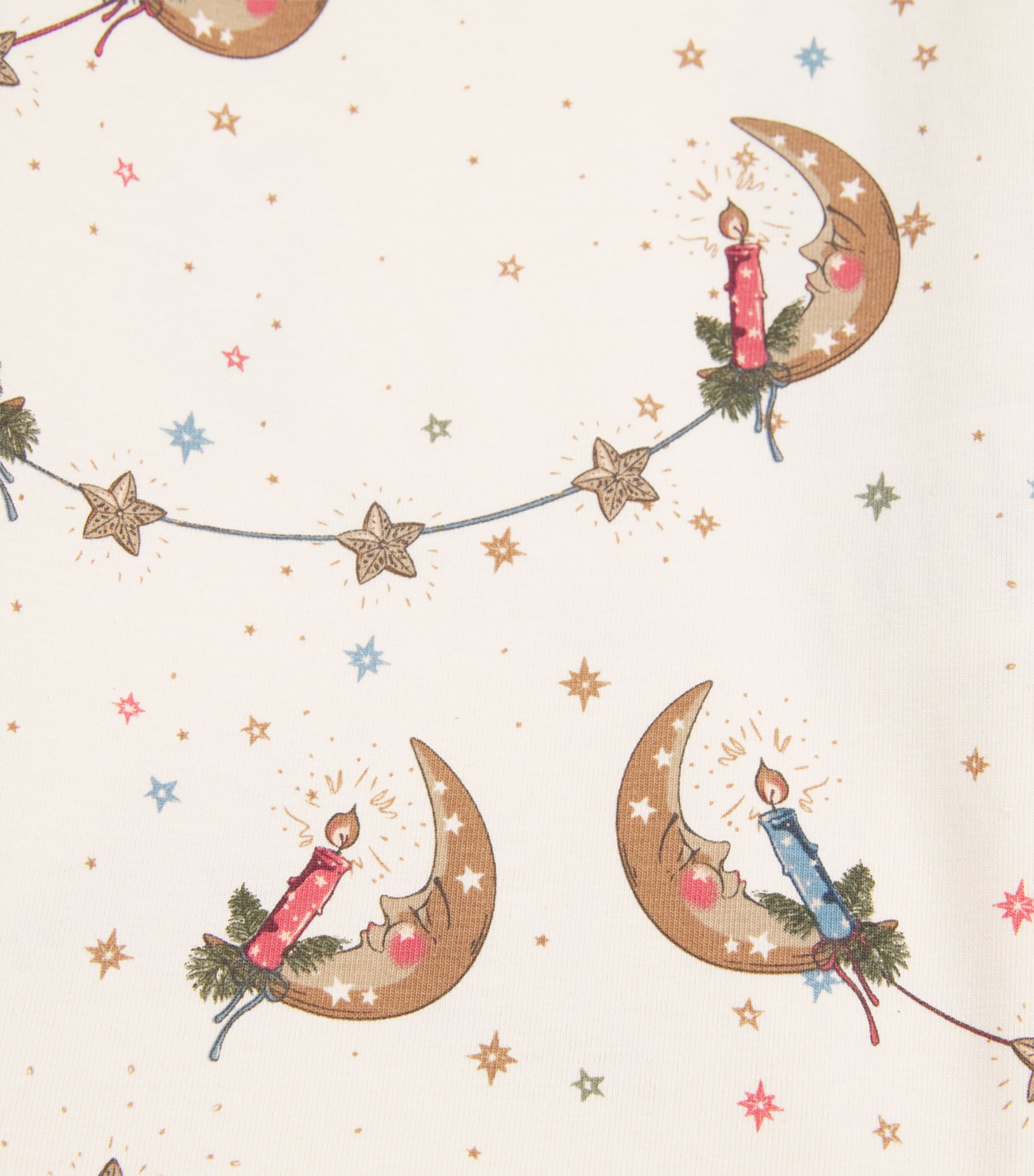 Cotton-Blend Christmas Pyjama Set (9 Months - 3 Years) P20033 LUNA Image 3