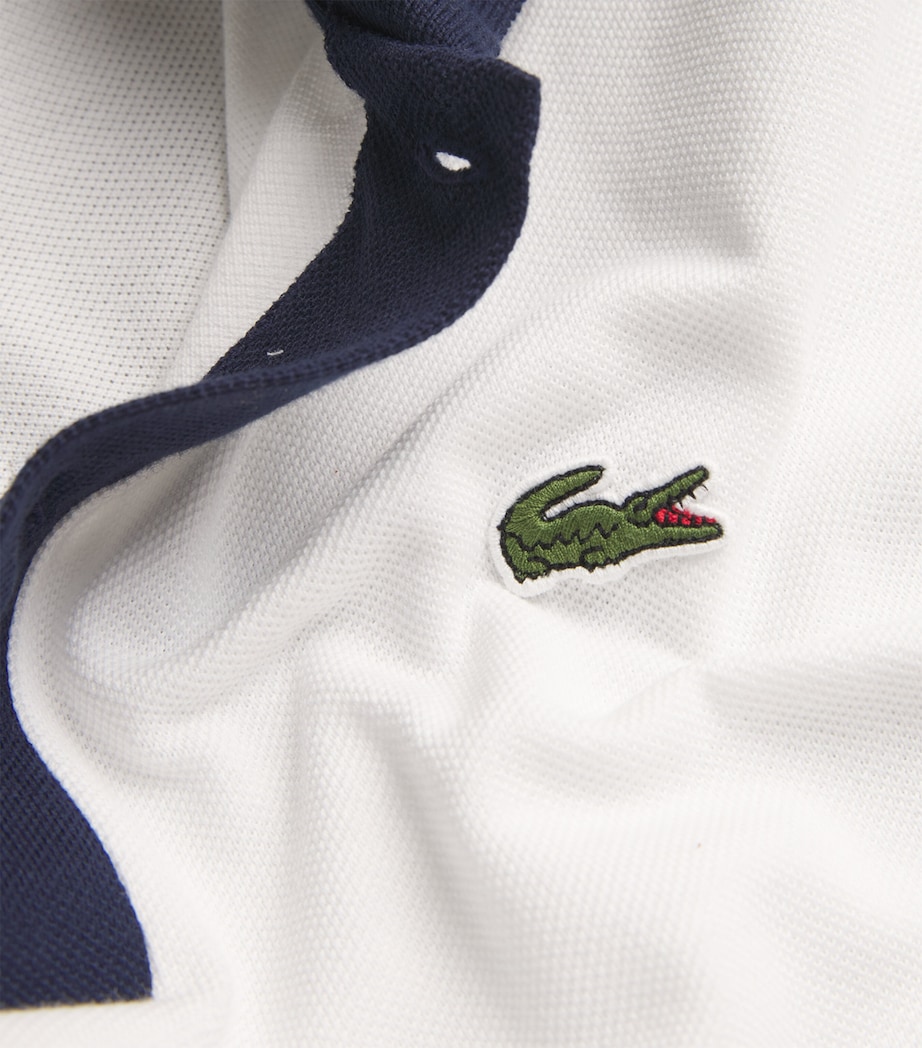 Cotton Contrasting-Trim Polo Shirt WHITE Image 5