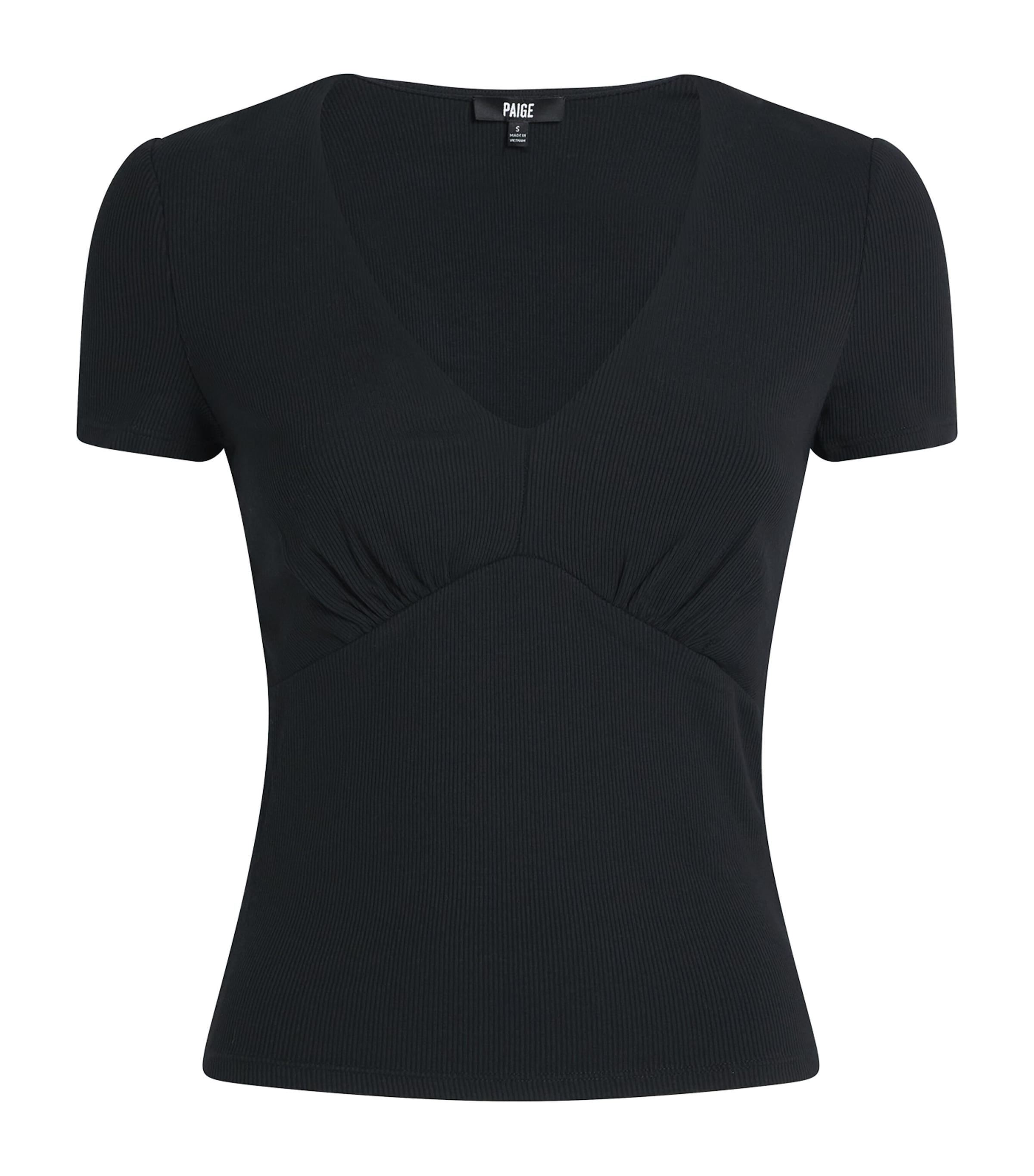 Paige Modal Rib Nanette T-shirt In Black