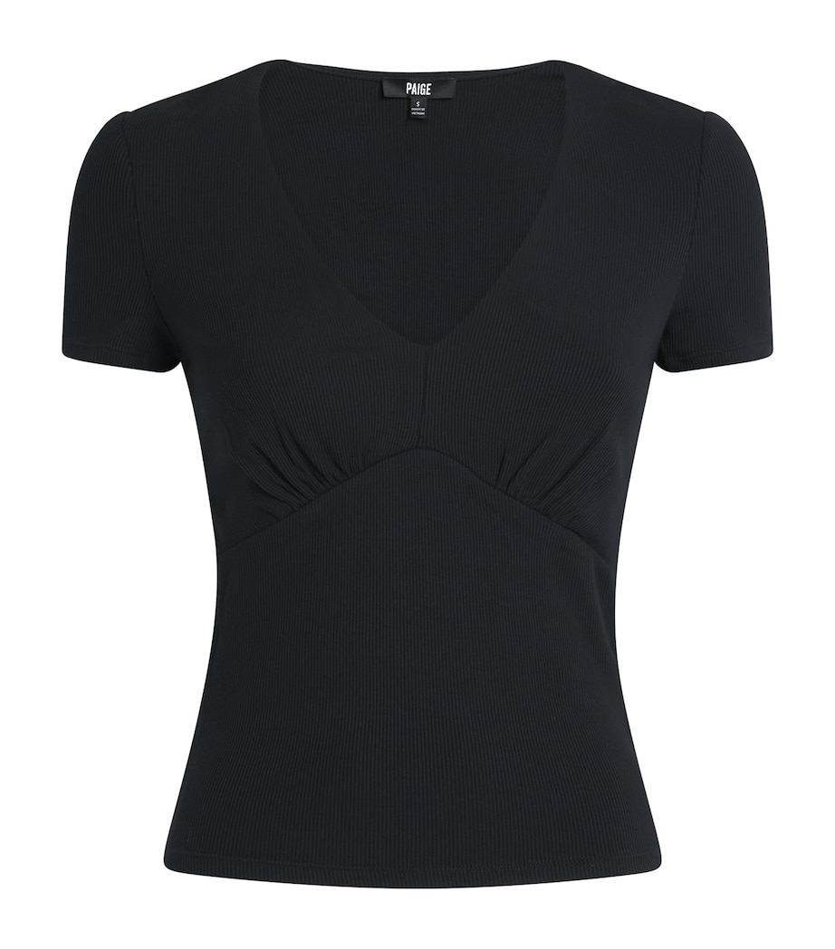 Modal Rib Nanette T-Shirt BLACK Image 1