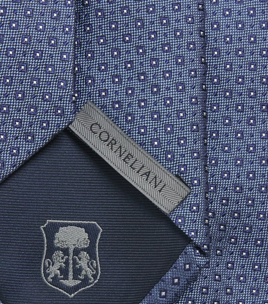 Corneliani Silk Jacquard Tie Sky Blue Image 3