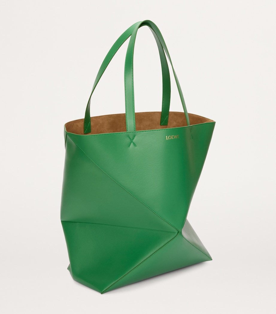 LOEWE Extra Large Leather Puzzle Fold Tote Bag Tropical Green Image 3