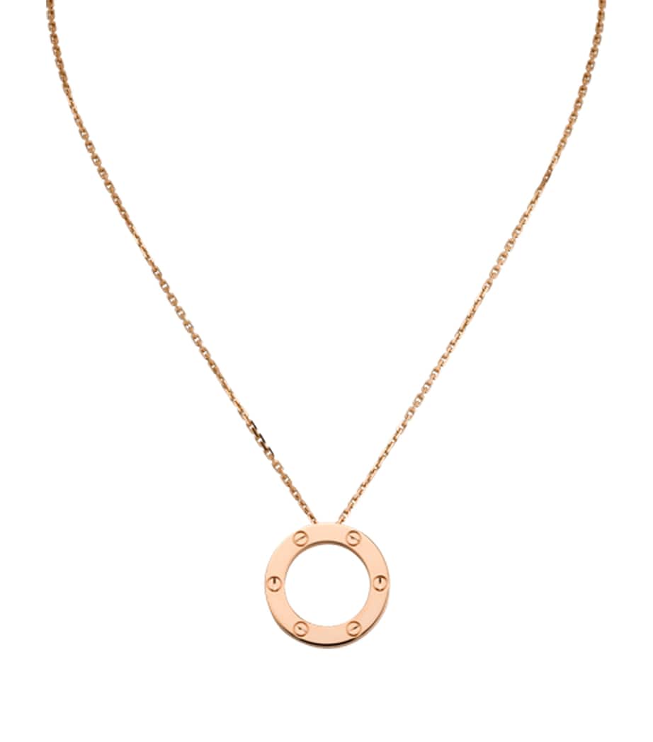 Rose Gold LOVE Necklace ROSE GOLD Image 3