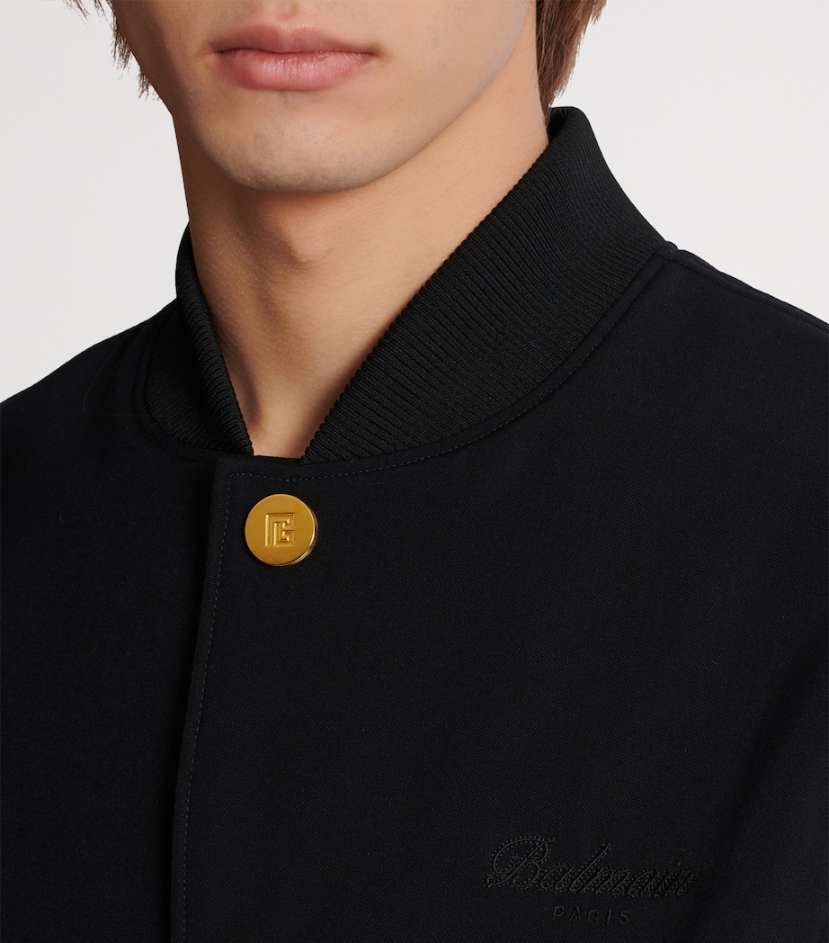 Wool Varsity Jacket EAP NOIR/NOIR Image 8