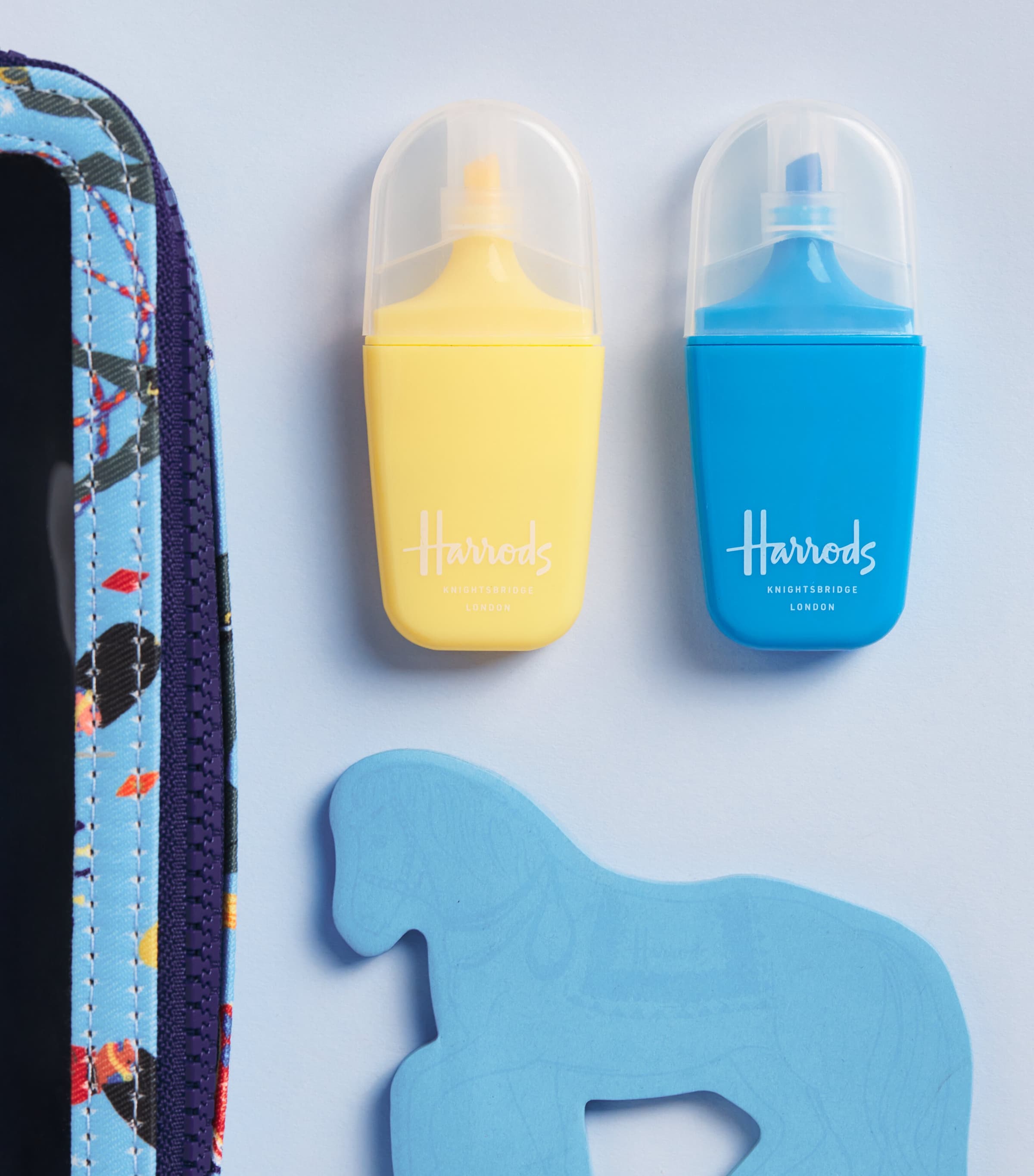 Harrods Trooping of the Colour Filled Pencil Case Blue Image 3