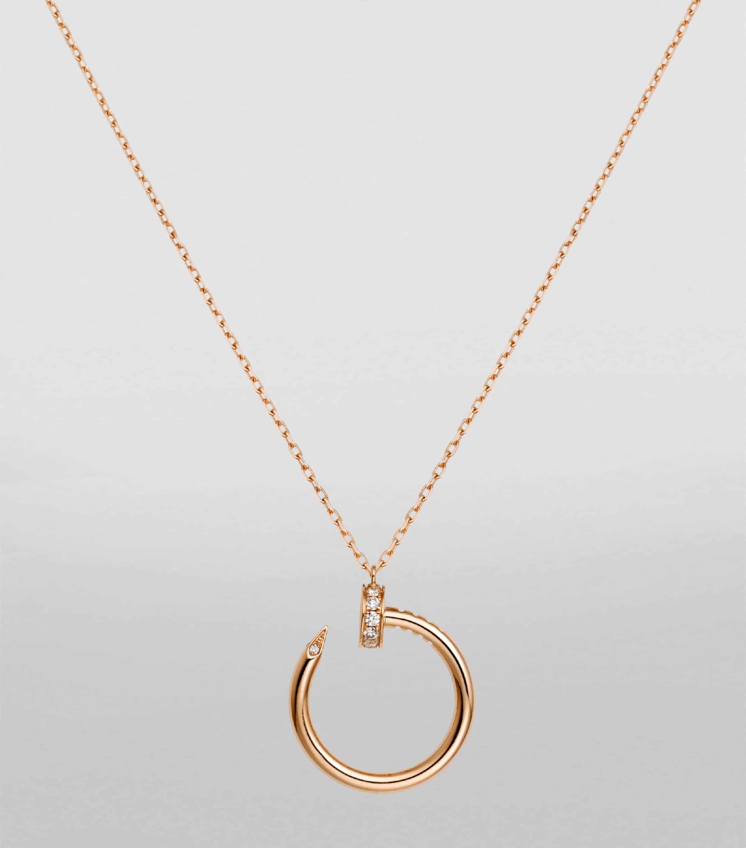 Rose Gold and Diamond Juste un Clou Necklace ROSE GOLD Image 2
