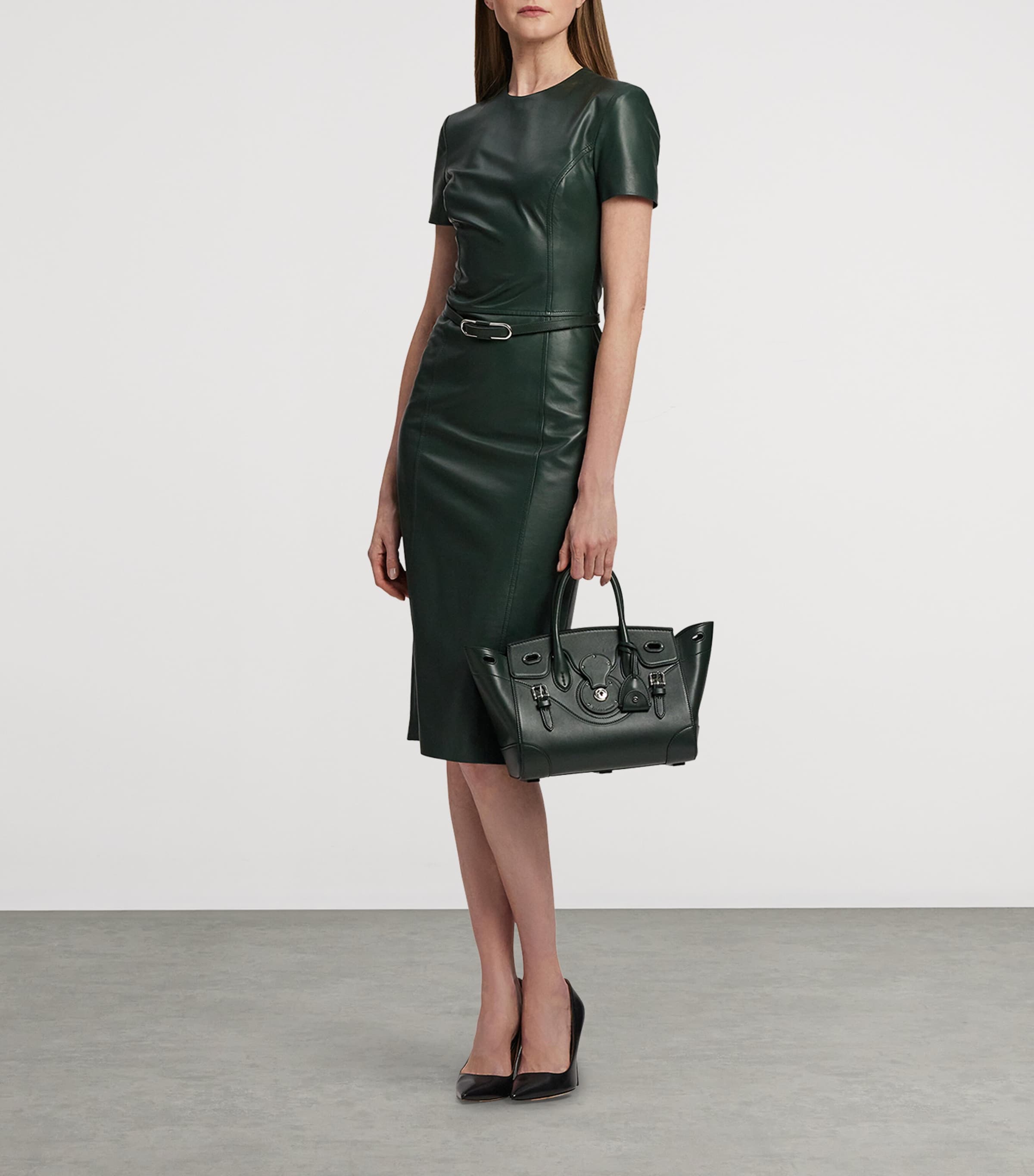 Leather Soft Ricky 27 Top-Handle Bag REGENT GREEN Image 6