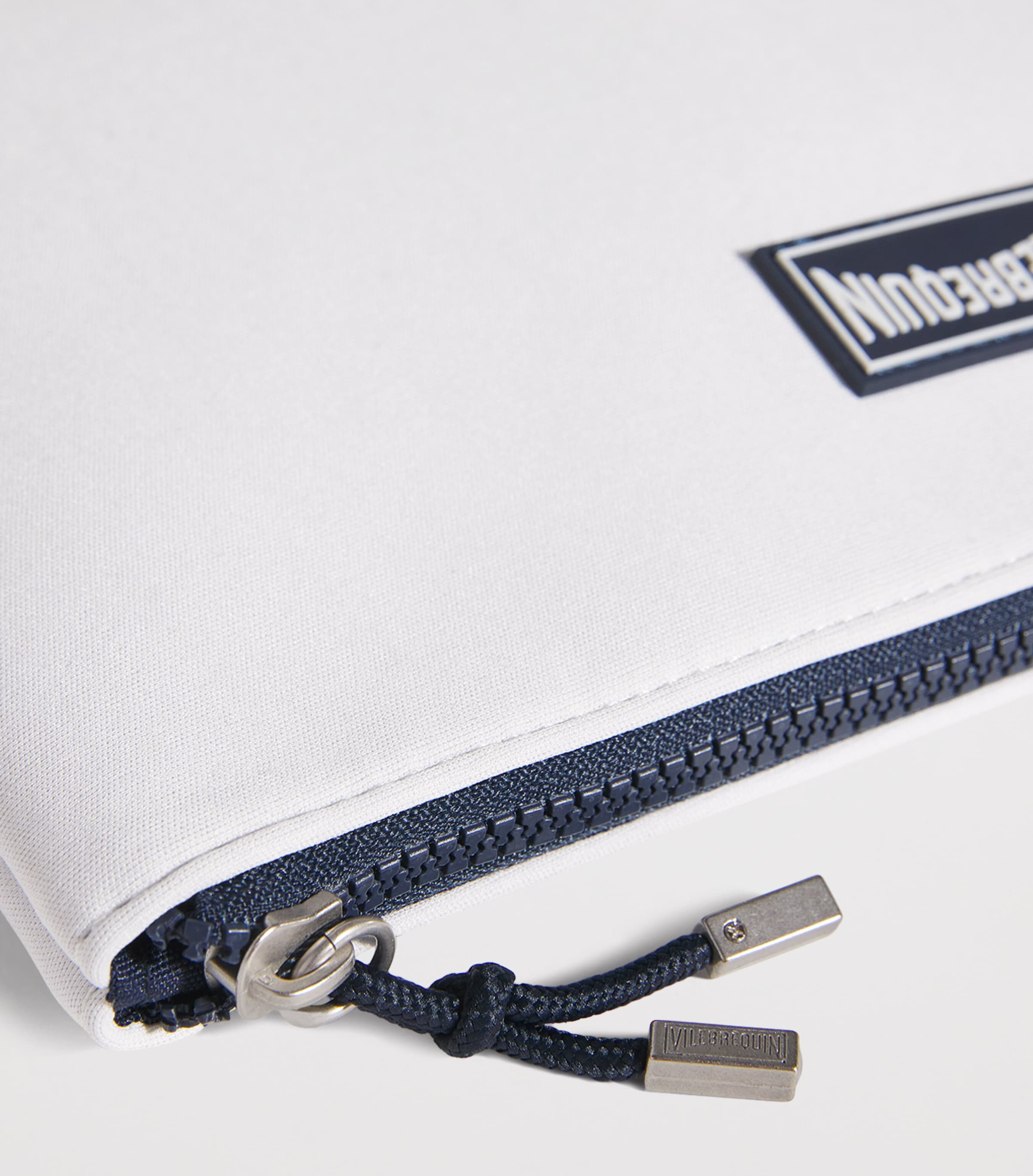 Neoprene Zipped Pool Pouch 010-WHITE Image 4