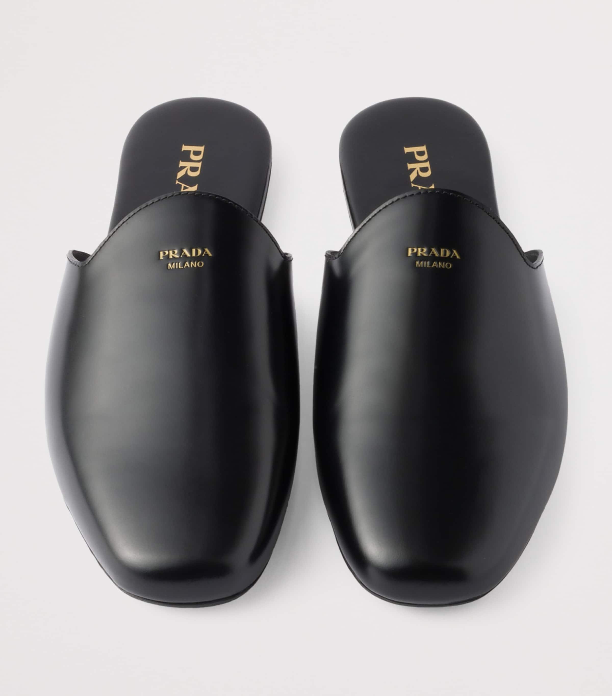 Leather Flat Mules F0002 Image 3