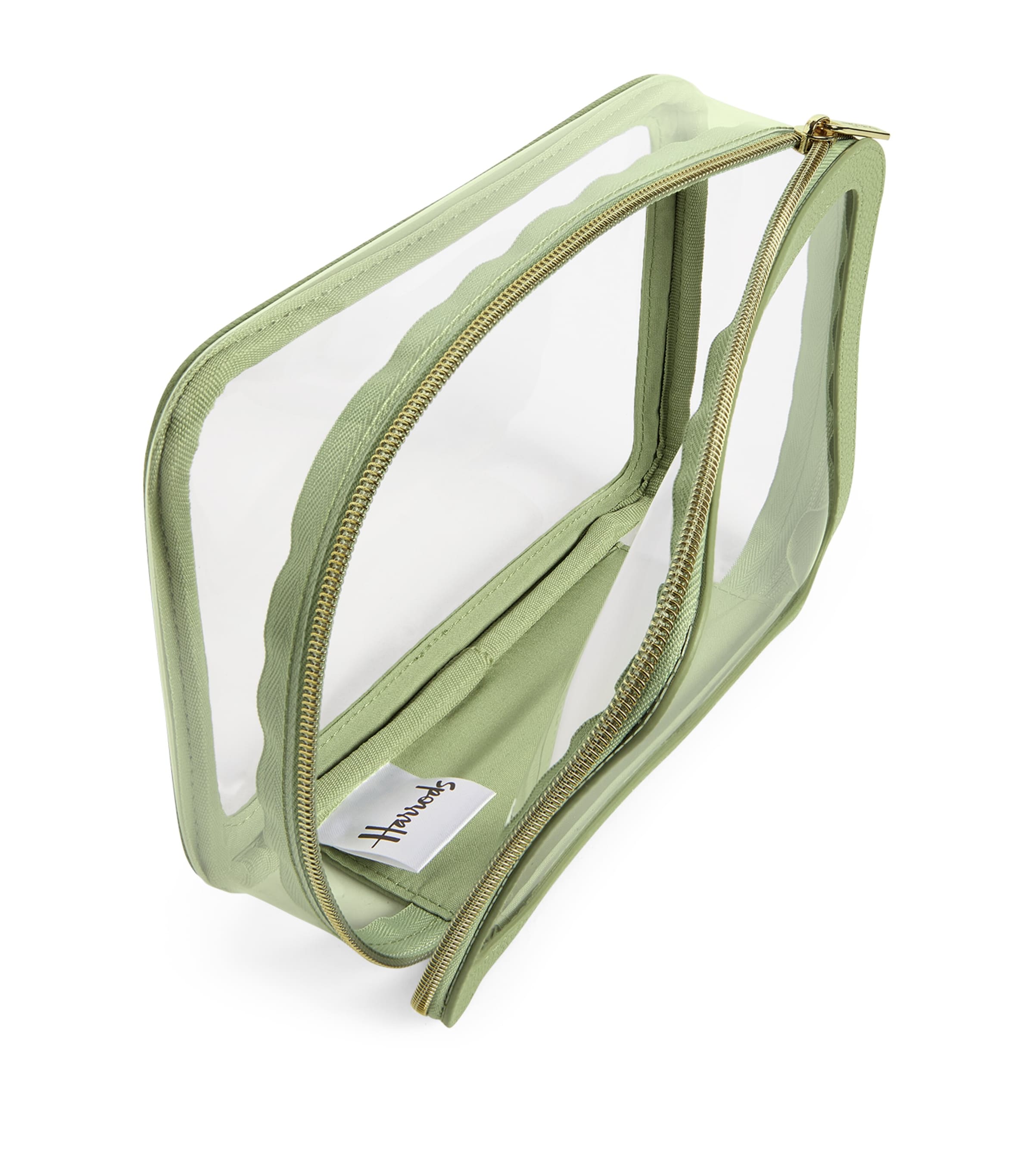 Transparent Oxford Cosmetic Bag LIGHT GREEN Image 2