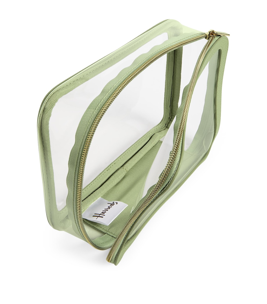 Transparent Oxford Cosmetic Bag LIGHT GREEN Image 2