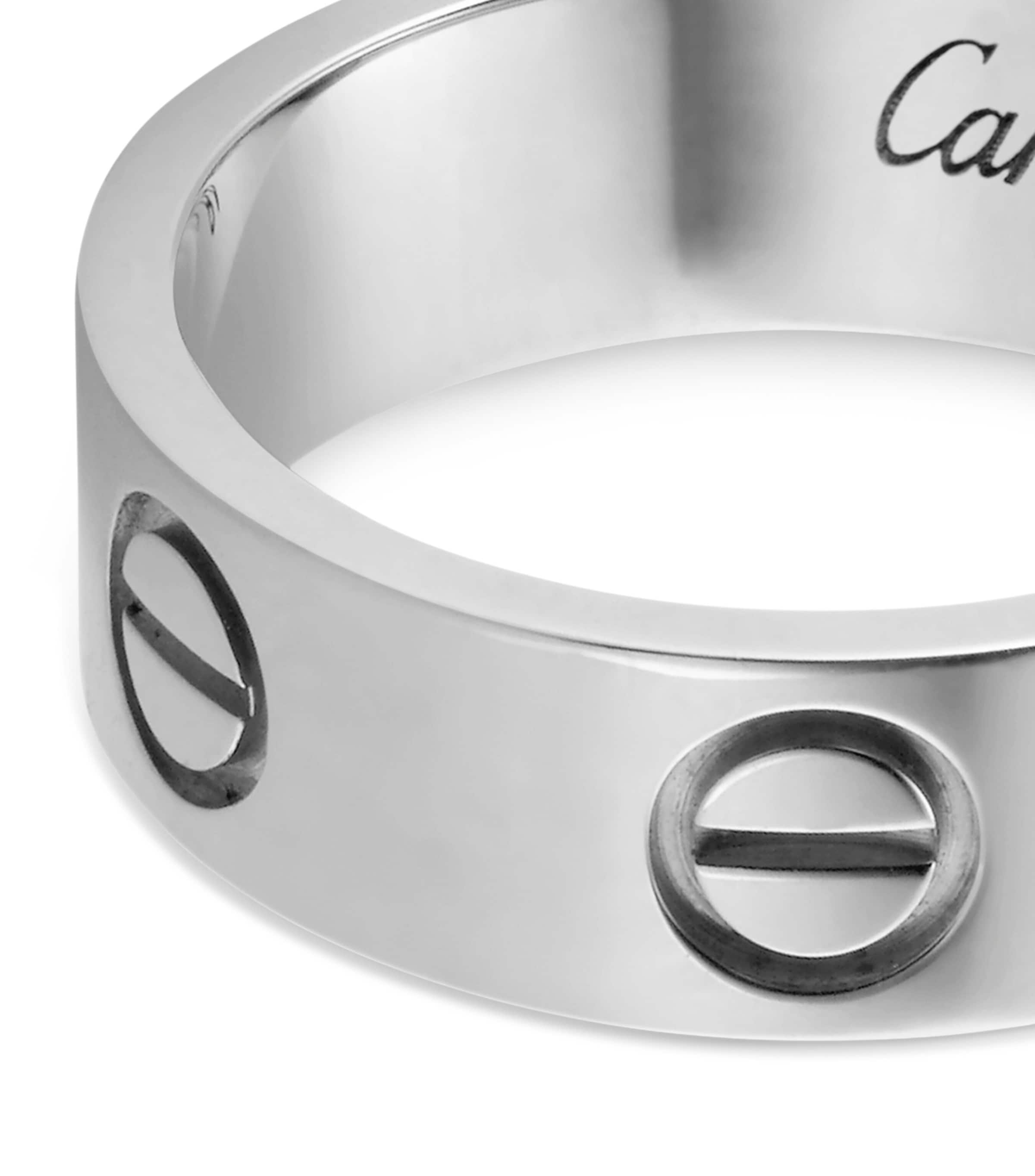 White Gold LOVE Ring MULTI Image 4