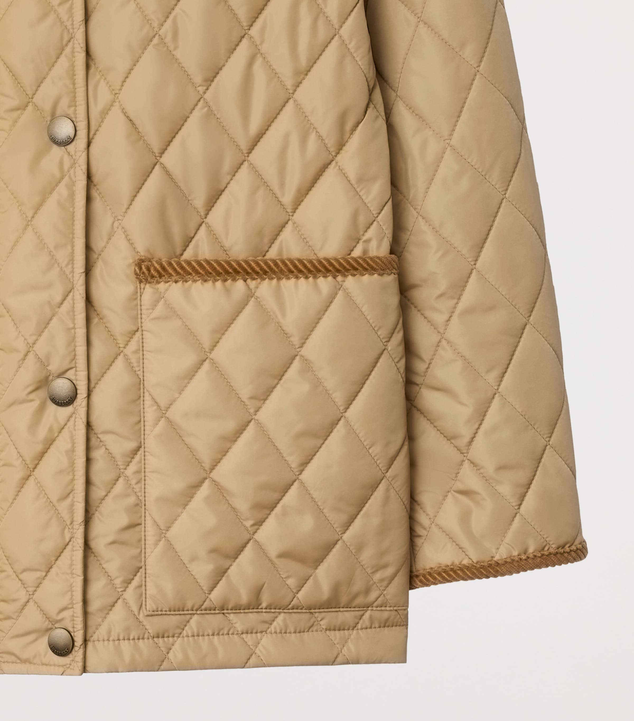 Quilted Barn Jacket FLAX/SAND IP CHECK Image 6