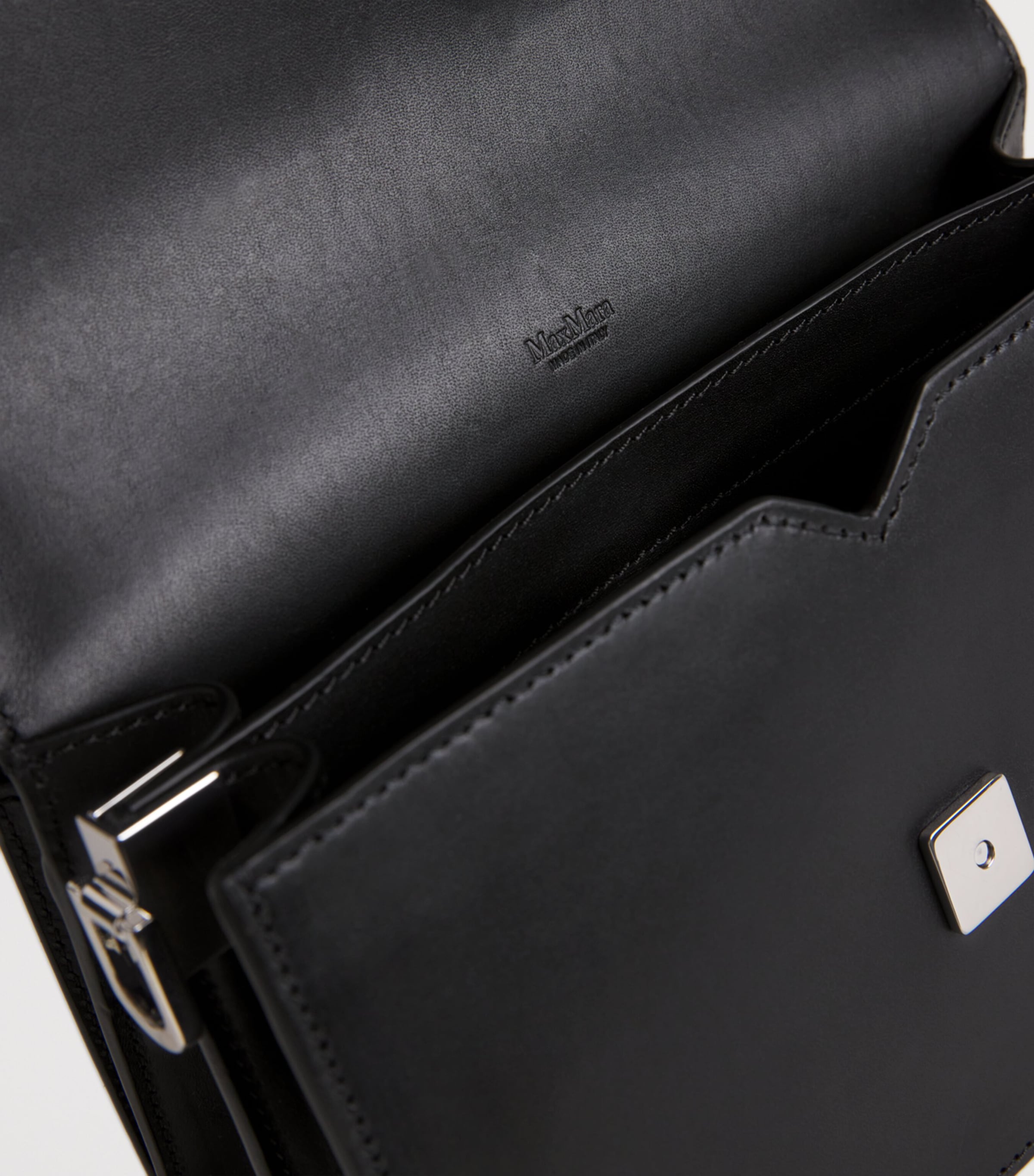 Leather Cross-Body Bag BLACK Image 4