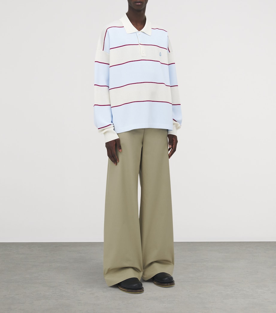 Rugby Striped Polo Shirt 4332 Image 3