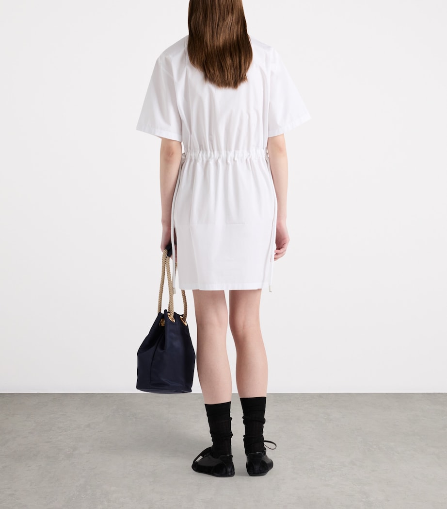 Cotton Poplin Mini Shirt Dress F0009 Image 5