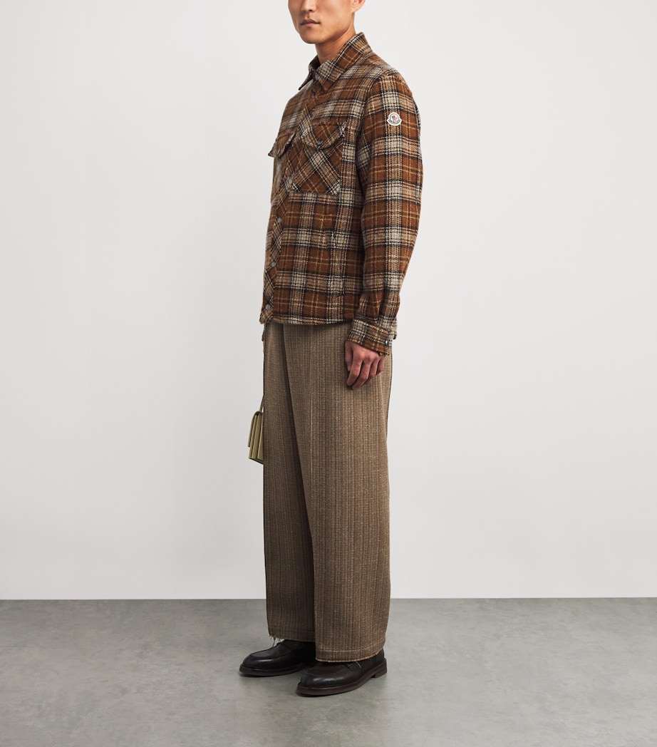 Virgin Wool Check Overshirt F22 Image 2