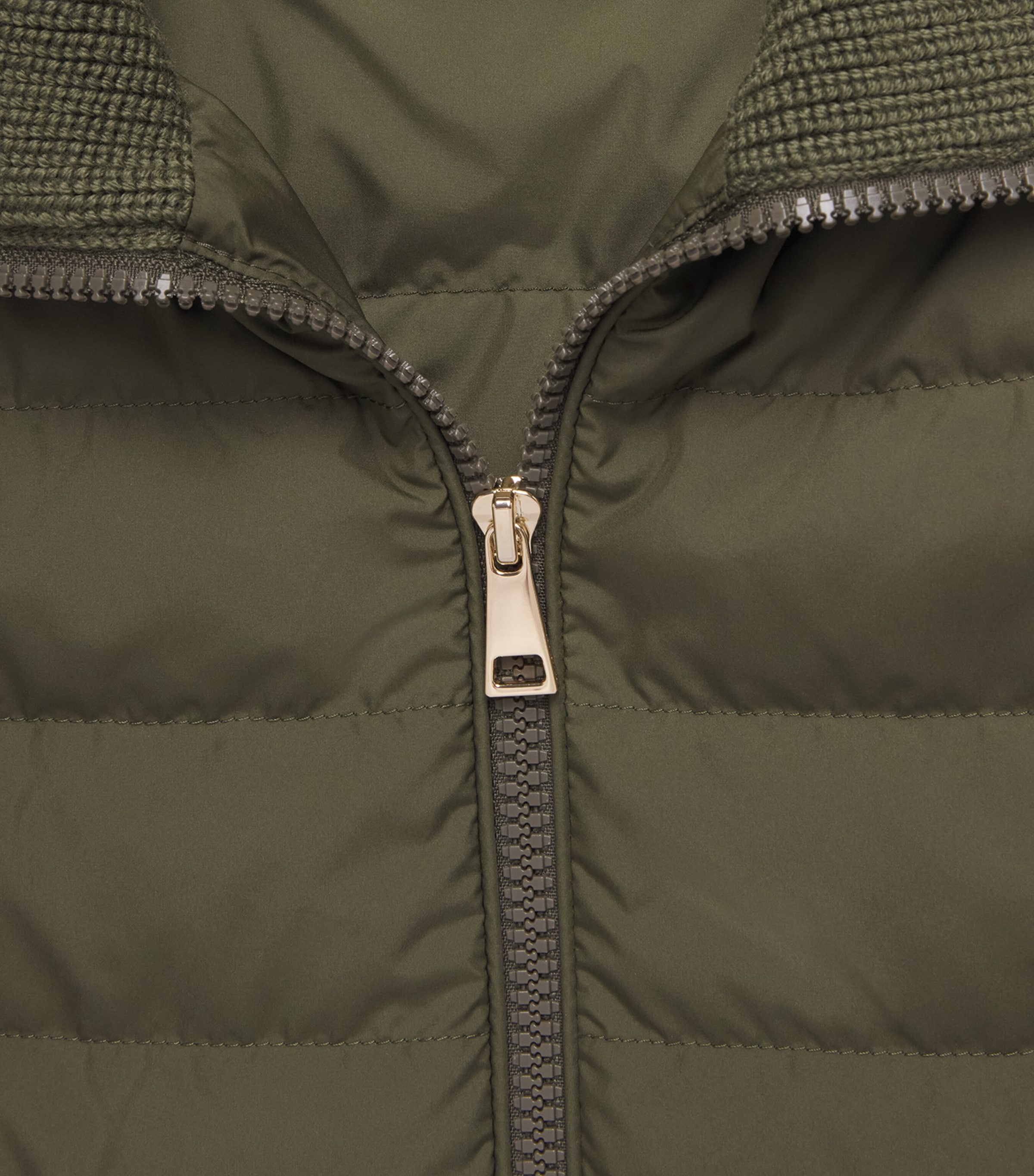 Moncler Womens Virgin Wool Padded Quilted Cardigan Image 7