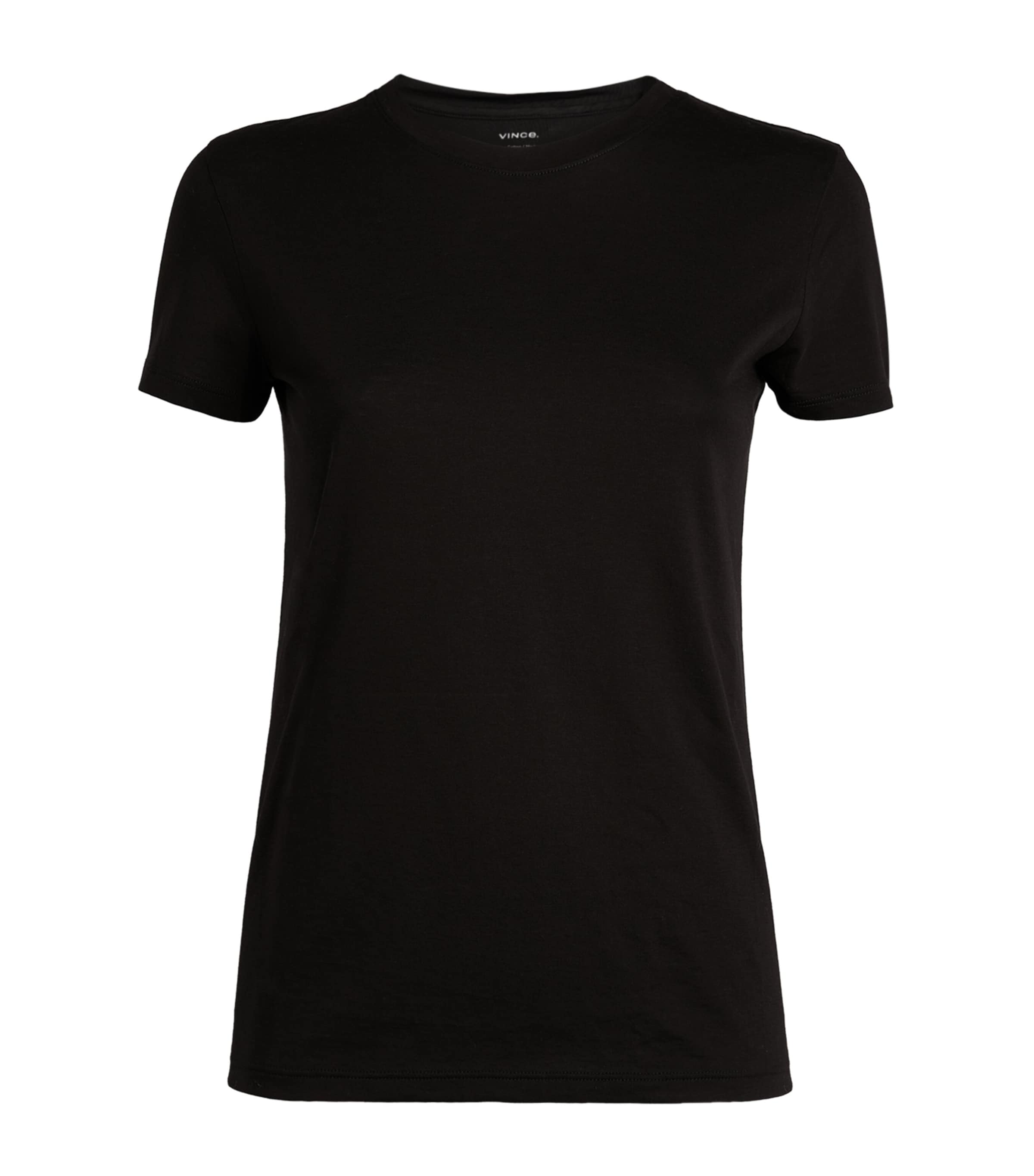 Shop Vince Essential Crew T Shirt In Black